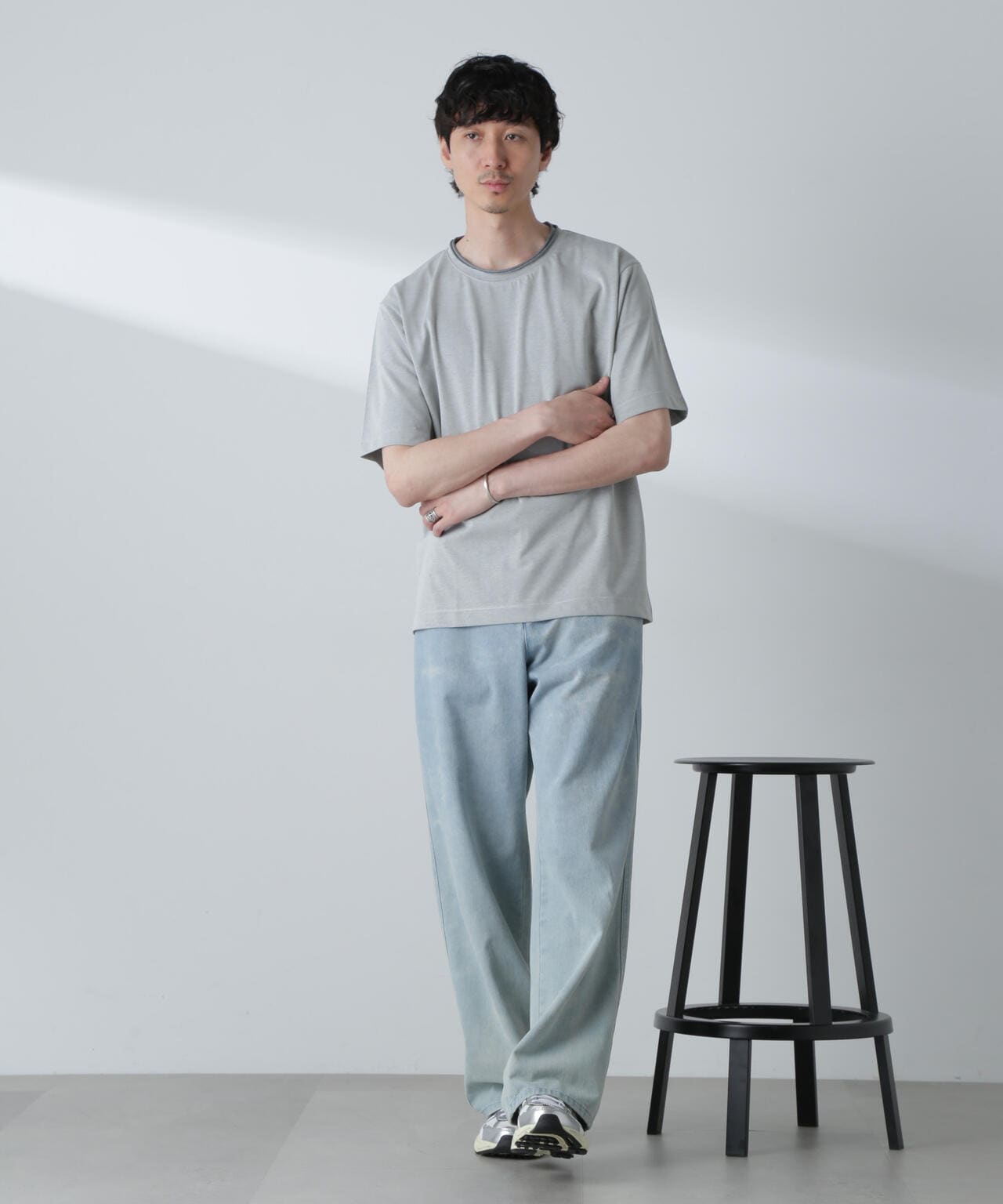 ダブルロールネック プレーティングTシャツ 6684124251