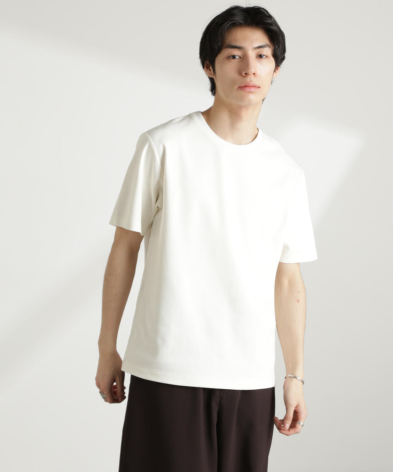 ダブルスムースクルーネックTシャツ 半袖 6725124211