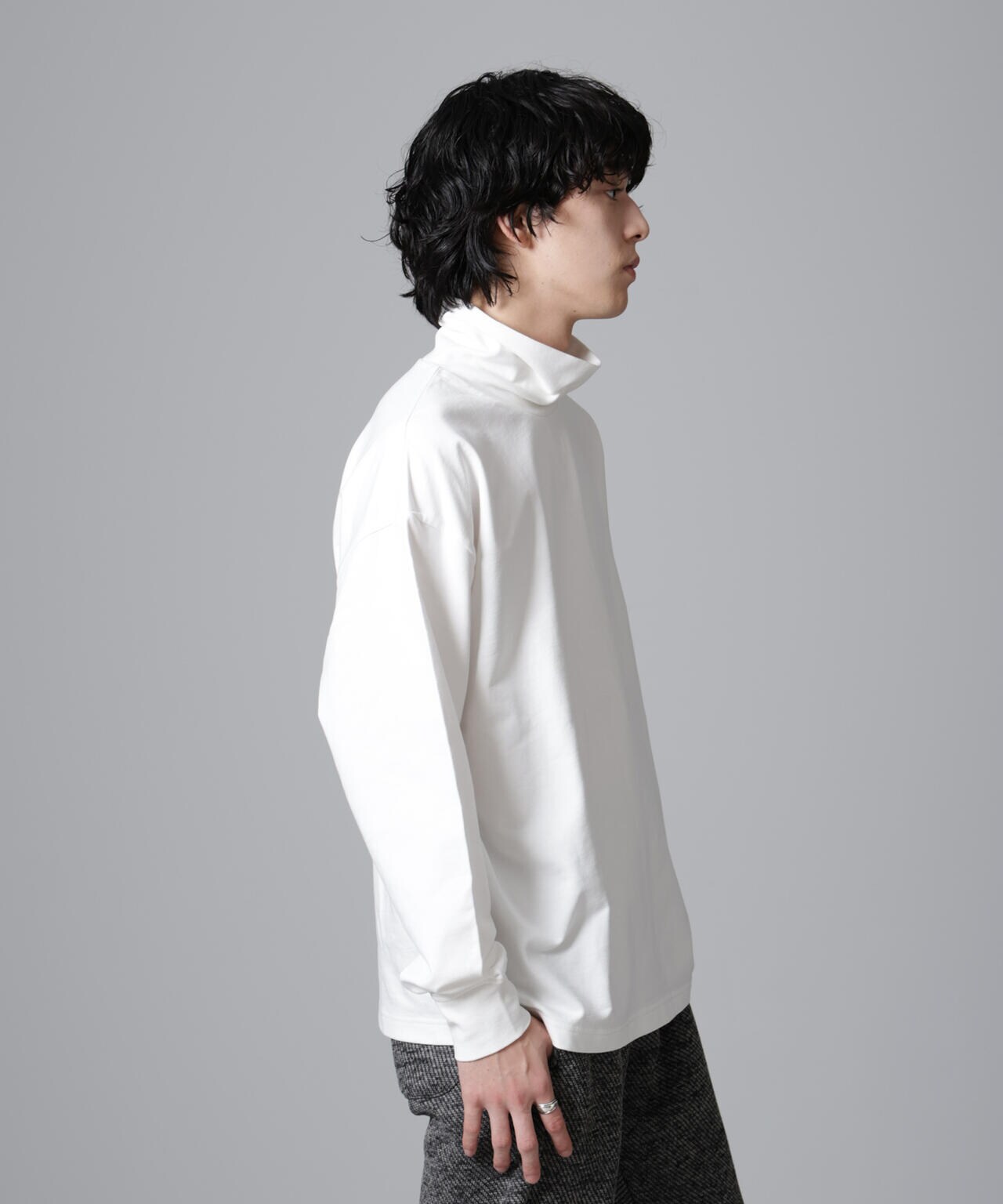 タートルカットミニ裏毛Tシャツ 長袖 6724223235