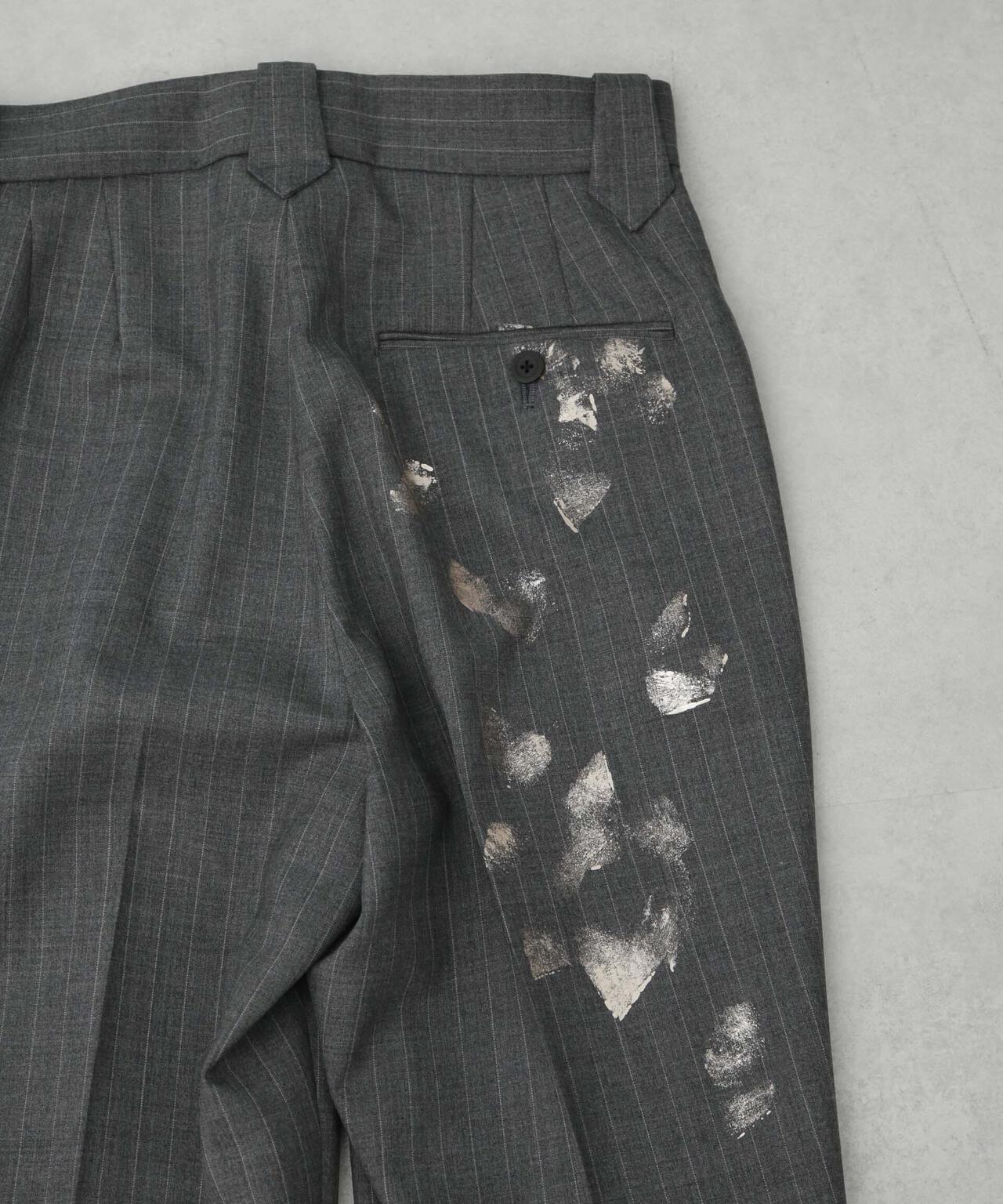 ANTHEM A/WOOL STRIPE WESTERN SLACKS 6715127042