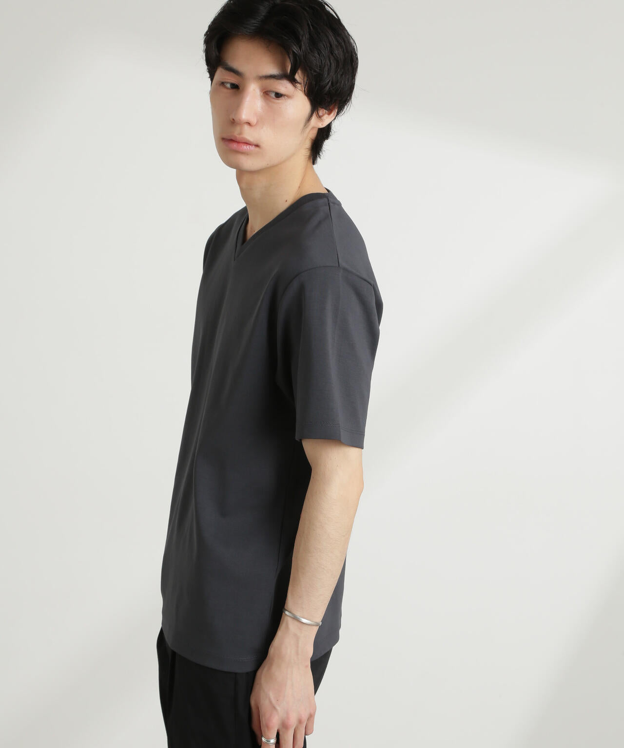 ダブルスムースVネックTシャツ 半袖 6725124214
