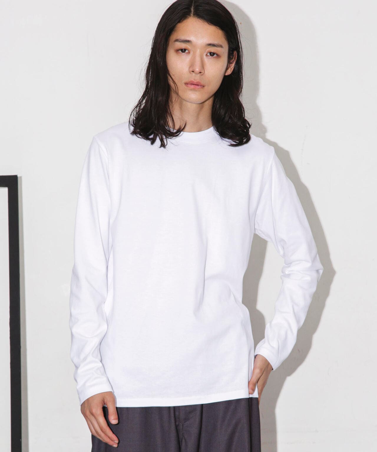 Anti Soaked 汗染み防止 クルーネックTシャツ長袖 6684123208