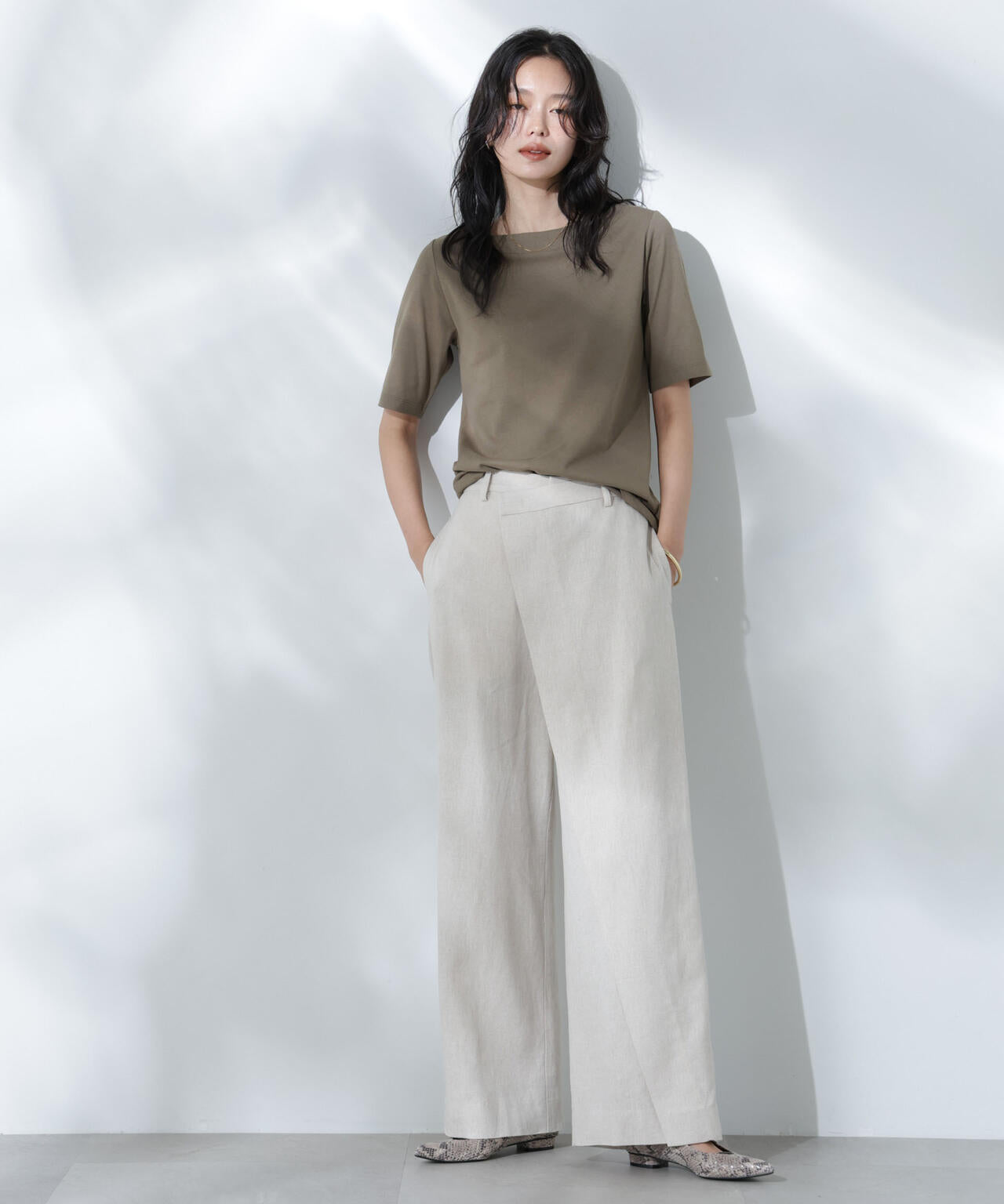 Anti Soaked(R) 汗染み防止ボートネックTシャツ 6695124303