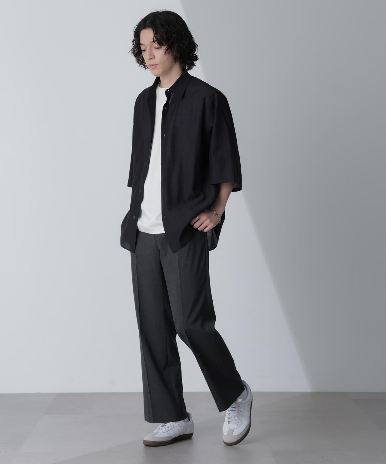 リラックスシアーシャツ 半袖 6724121231