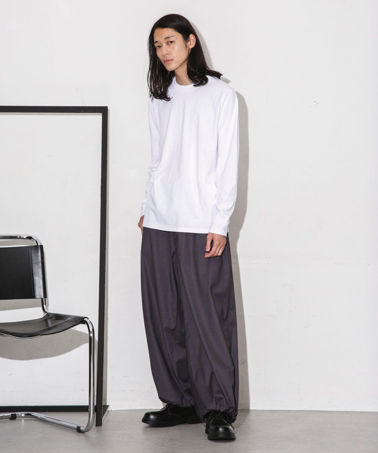 Anti Soaked 汗染み防止 クルーネックTシャツ長袖 6684123208
