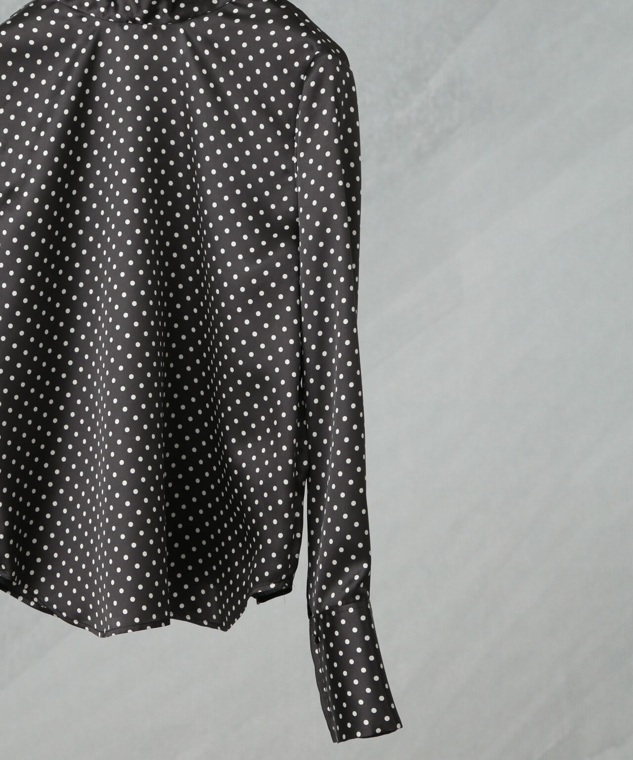 RhodolirioN/Bow Blouse - Polka Dots Sateen 6715120030