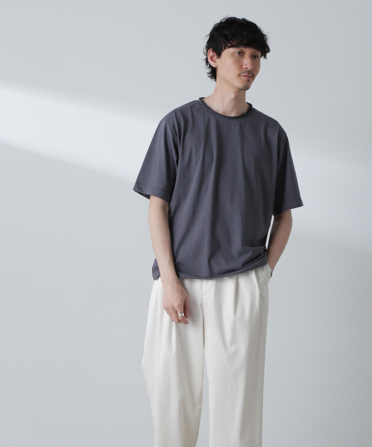 ダブルロールネック プレーティングTシャツ 6684124251