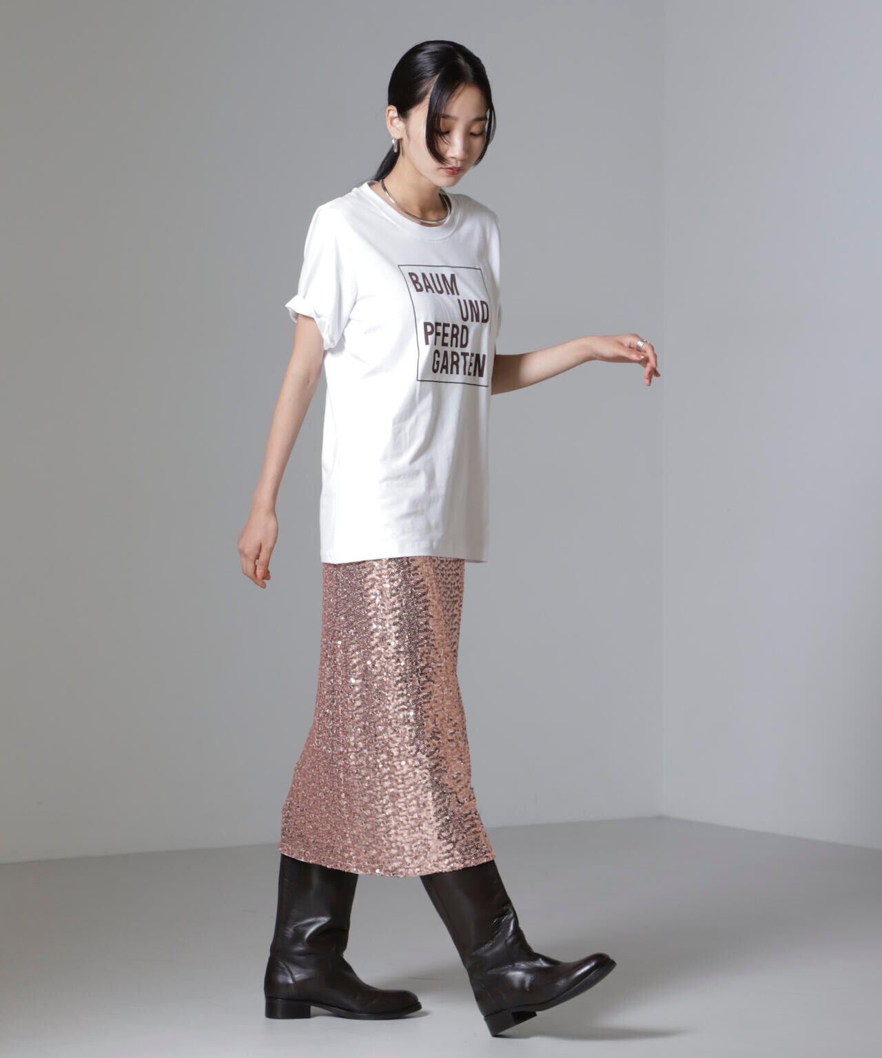 BAUM UND PFERDGARTEN/Sequins スカート(セットアップ可) 6714230014