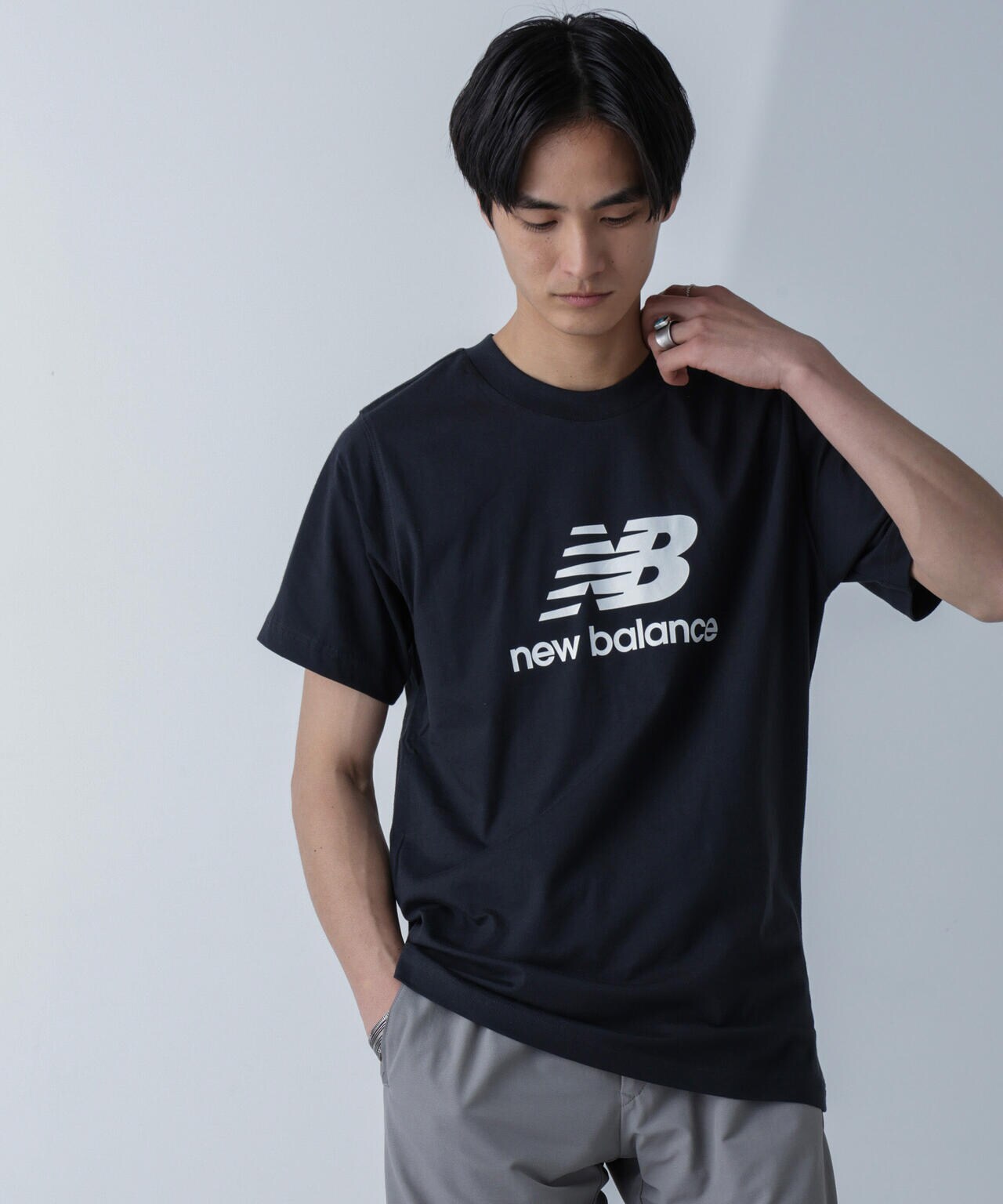 new balance/Stacked Logo ショートスリーブTシャツ 6704124043