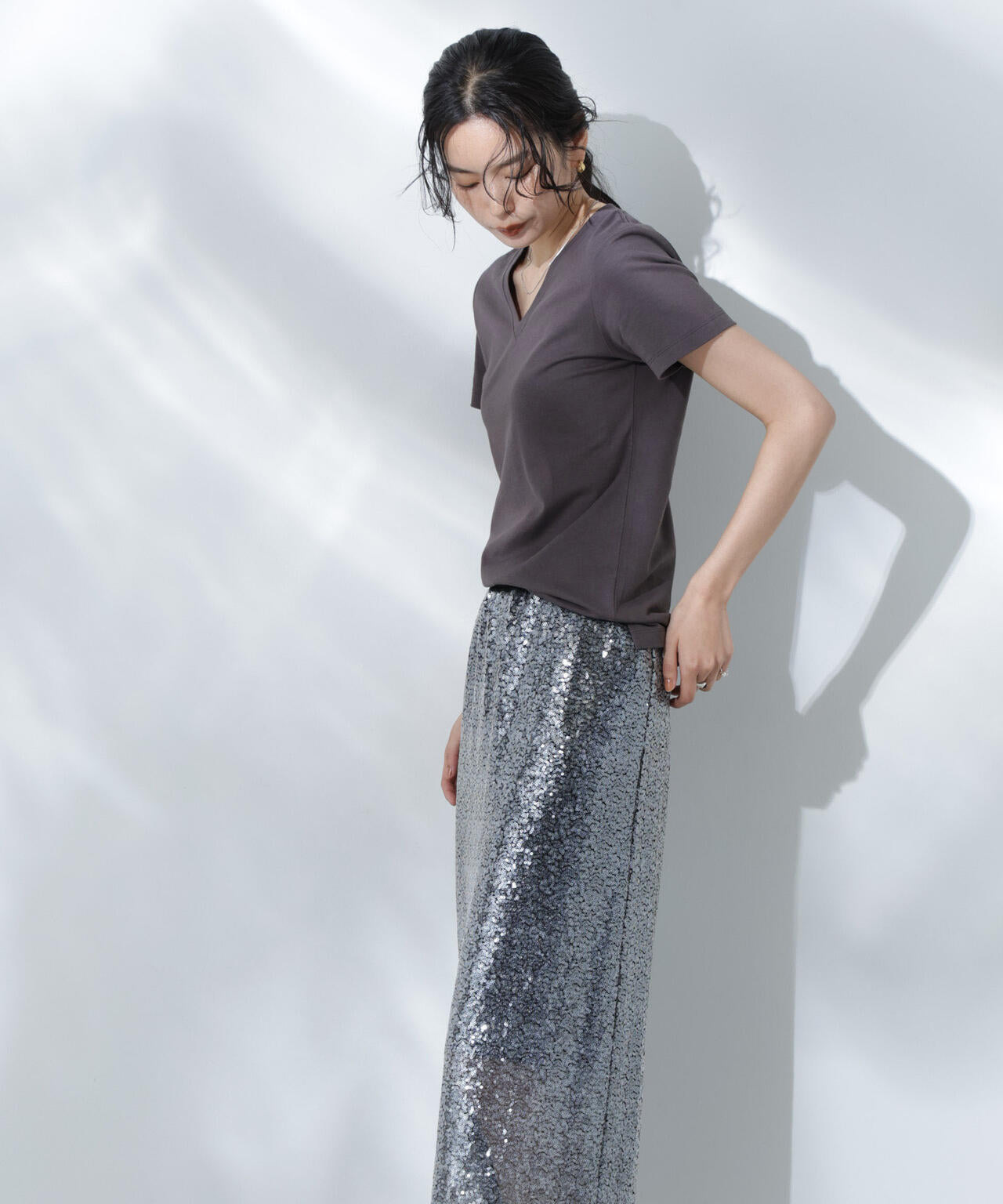 Anti Soaked(R) 汗染み防止VネックTシャツ 6695124301