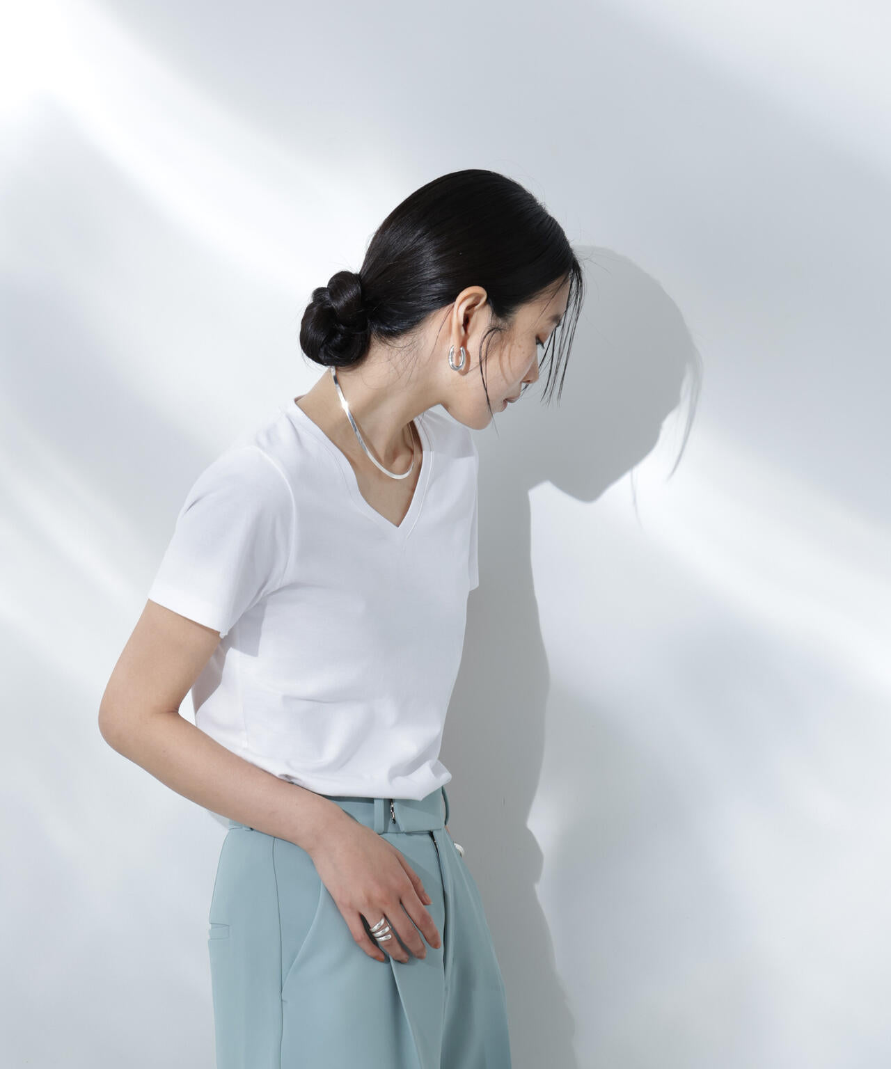 Anti Soaked(R) 汗染み防止VネックTシャツ 6695124301