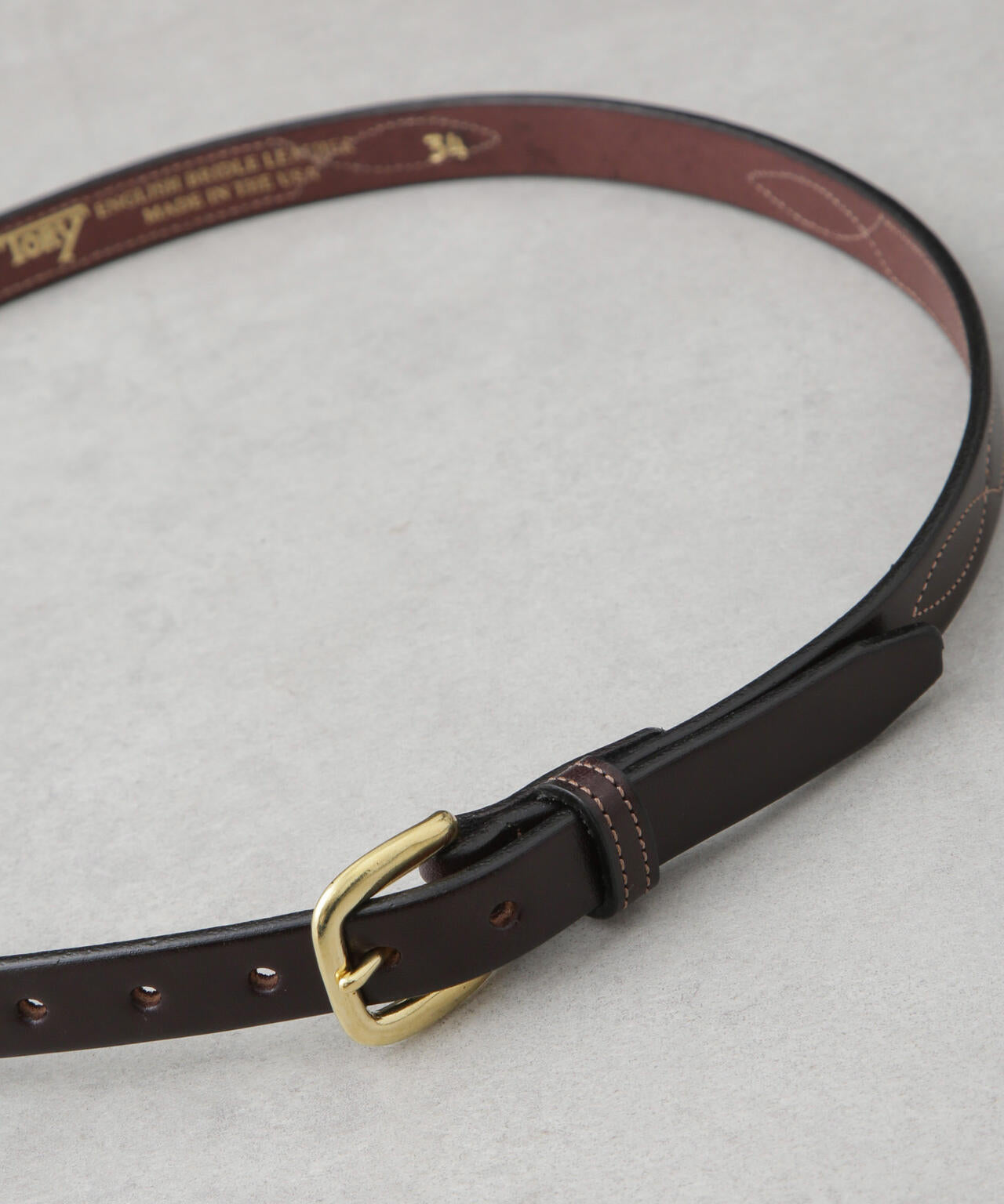 TORY LEATHER/3/4" Repeated Stitch Belt 6705150011