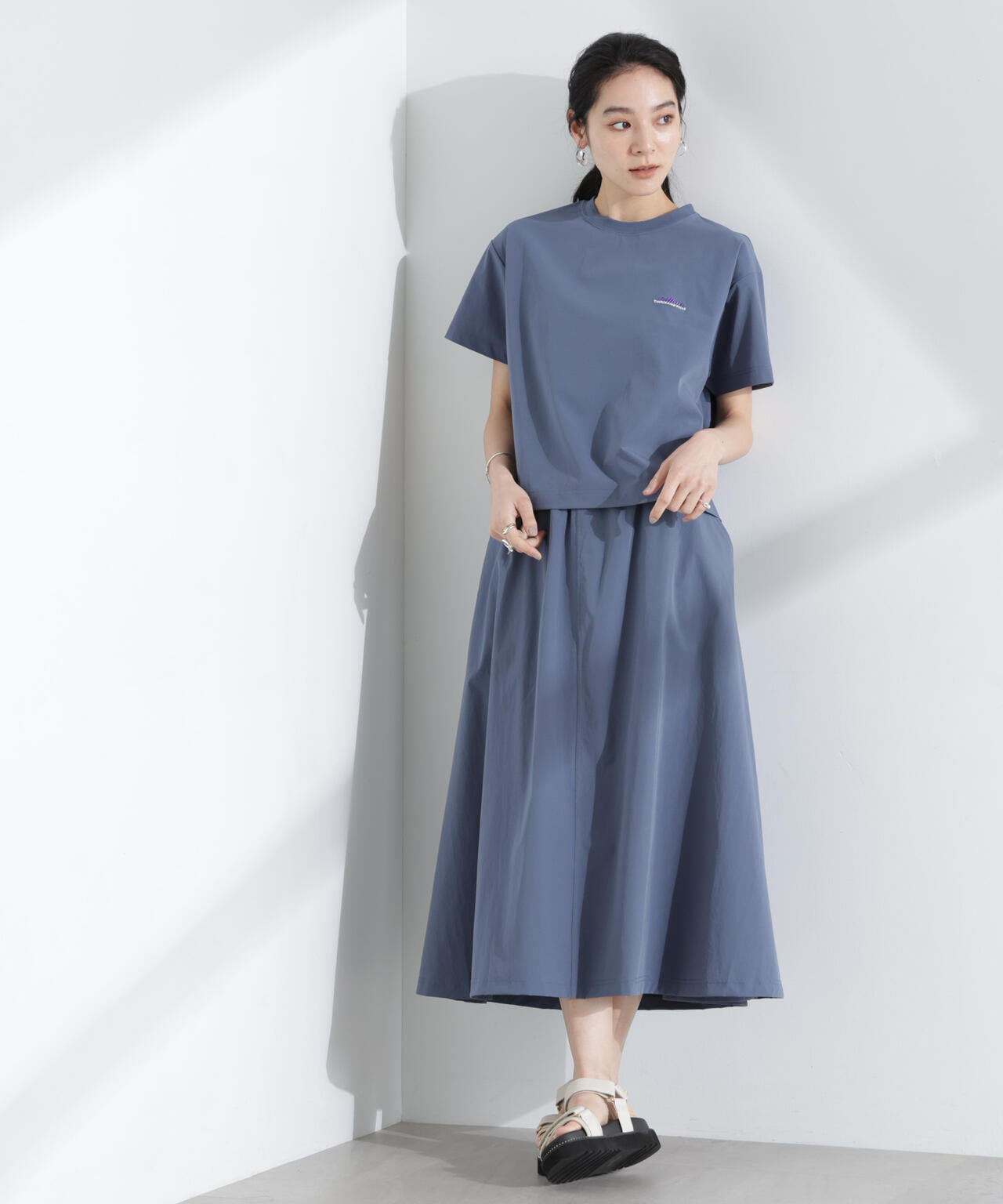 THOUSAND MILE/ショートスリーブTシャツ スカートセット 6715131001