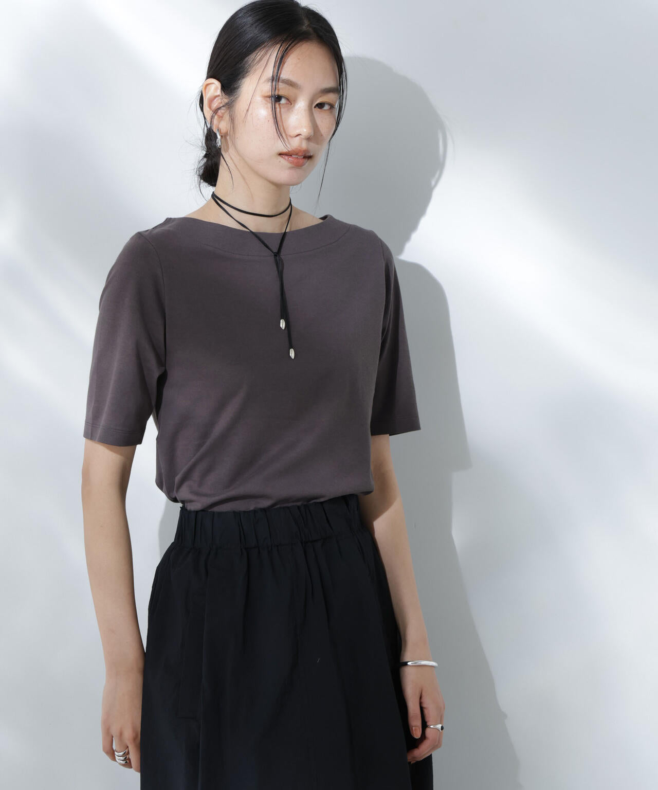Anti Soaked(R) 汗染み防止ボートネックTシャツ 6695124303