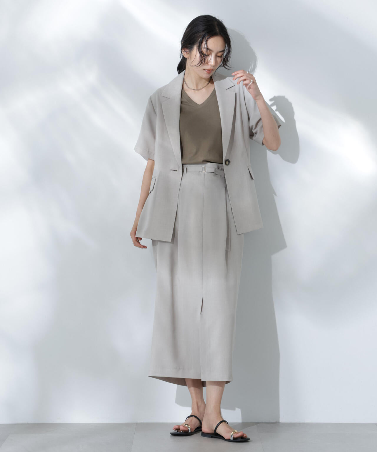 Anti Soaked(R) 汗染み防止VネックTシャツ 6695124301