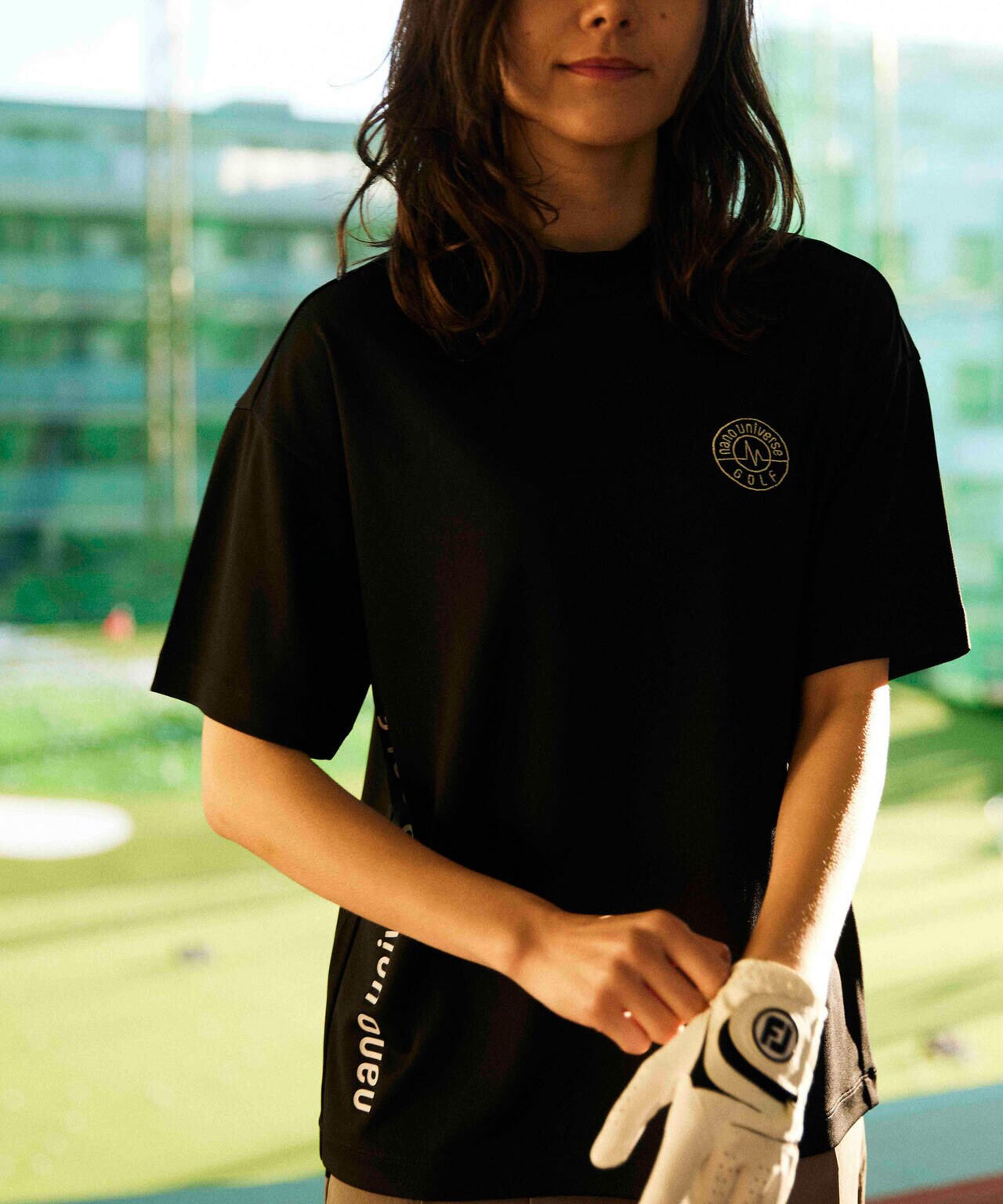 nano universe GOLF/定番ポロシャツ サイドロゴ 6714124026