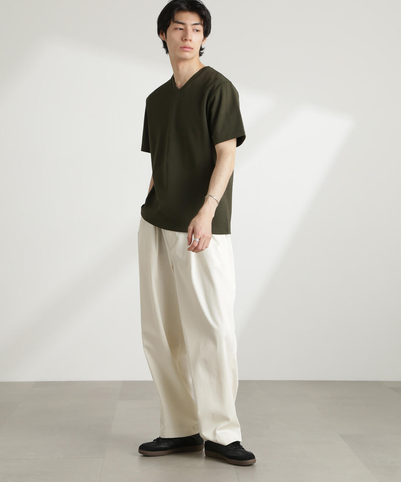 ダブルスムースVネックTシャツ 半袖 6725124214