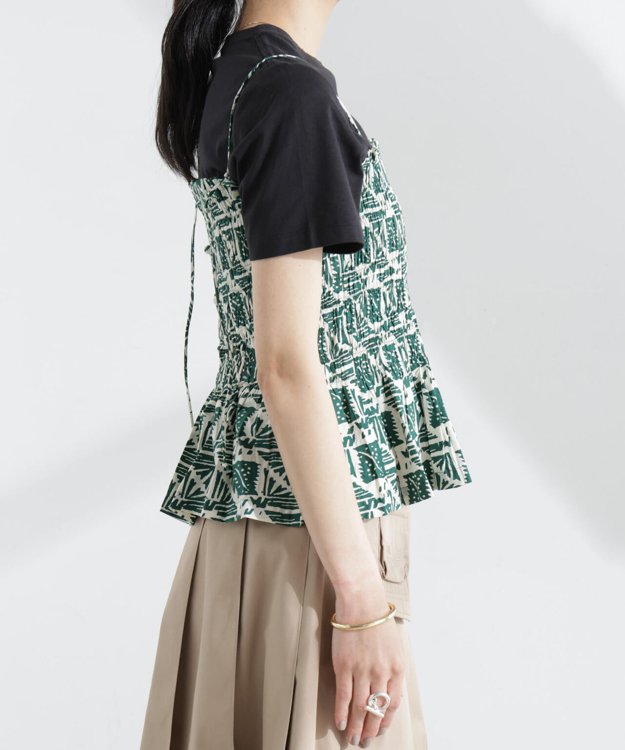 Sara mallika/COTTON POPLIN PRINT CAMI TOP 6715121010
