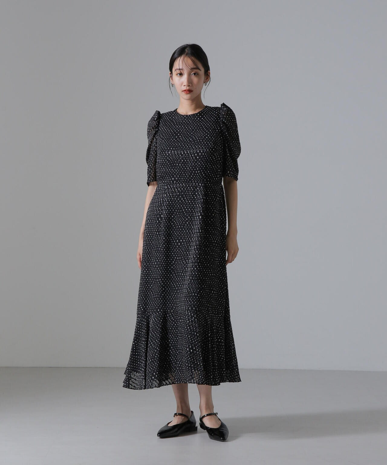 troisiemechaco/カットジャガードワンピース 6714219033