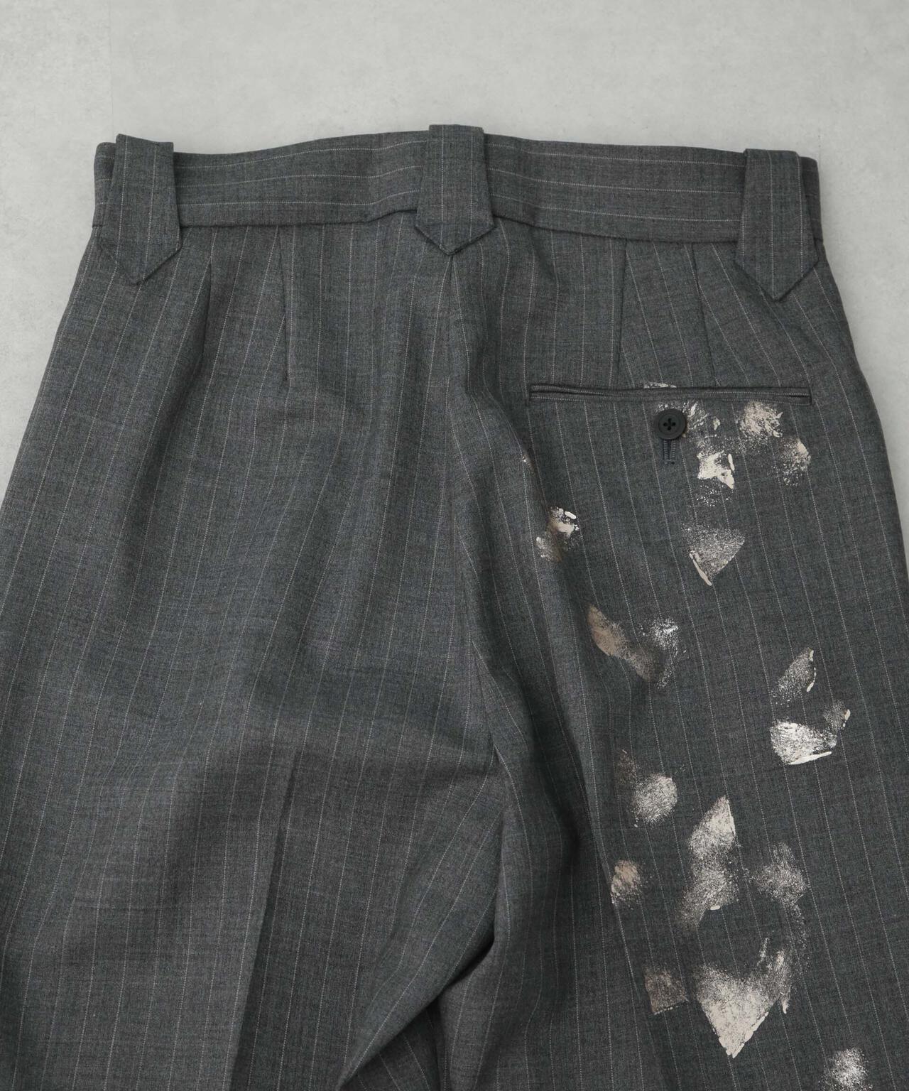 ANTHEM A/WOOL STRIPE WESTERN SLACKS 6715127042