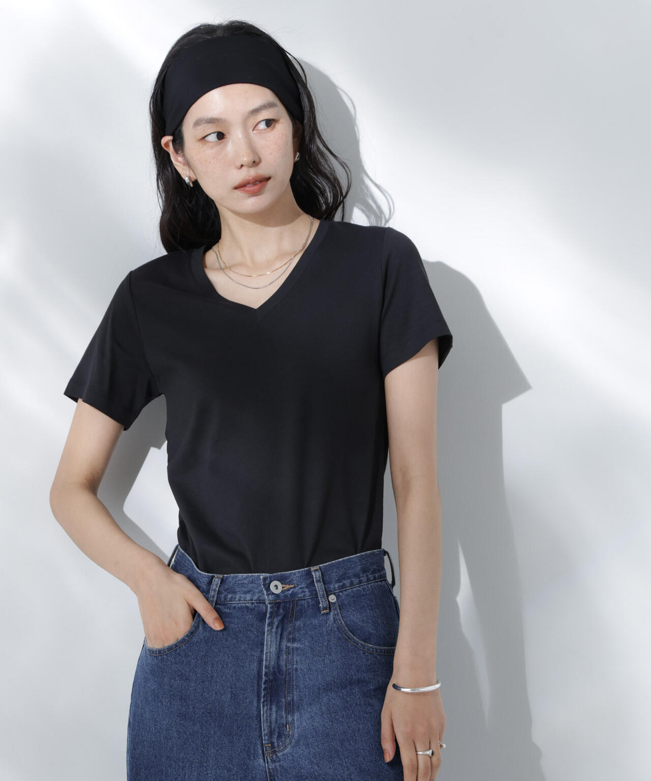 Anti Soaked(R) 汗染み防止VネックTシャツ 6695124301