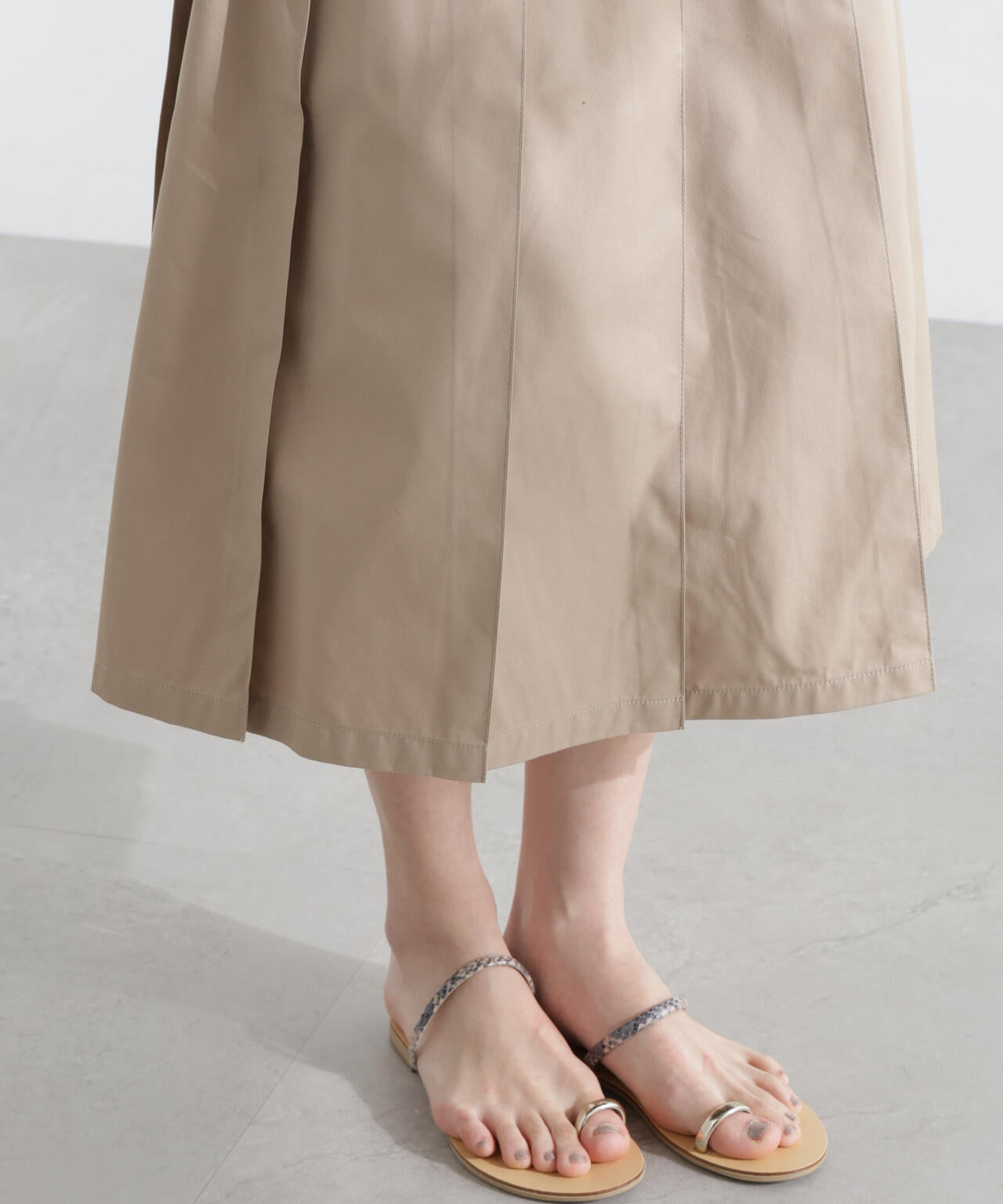 BAUM UND PFERDGARTEN/Heavy Cotton プリーツスカート 6715130009