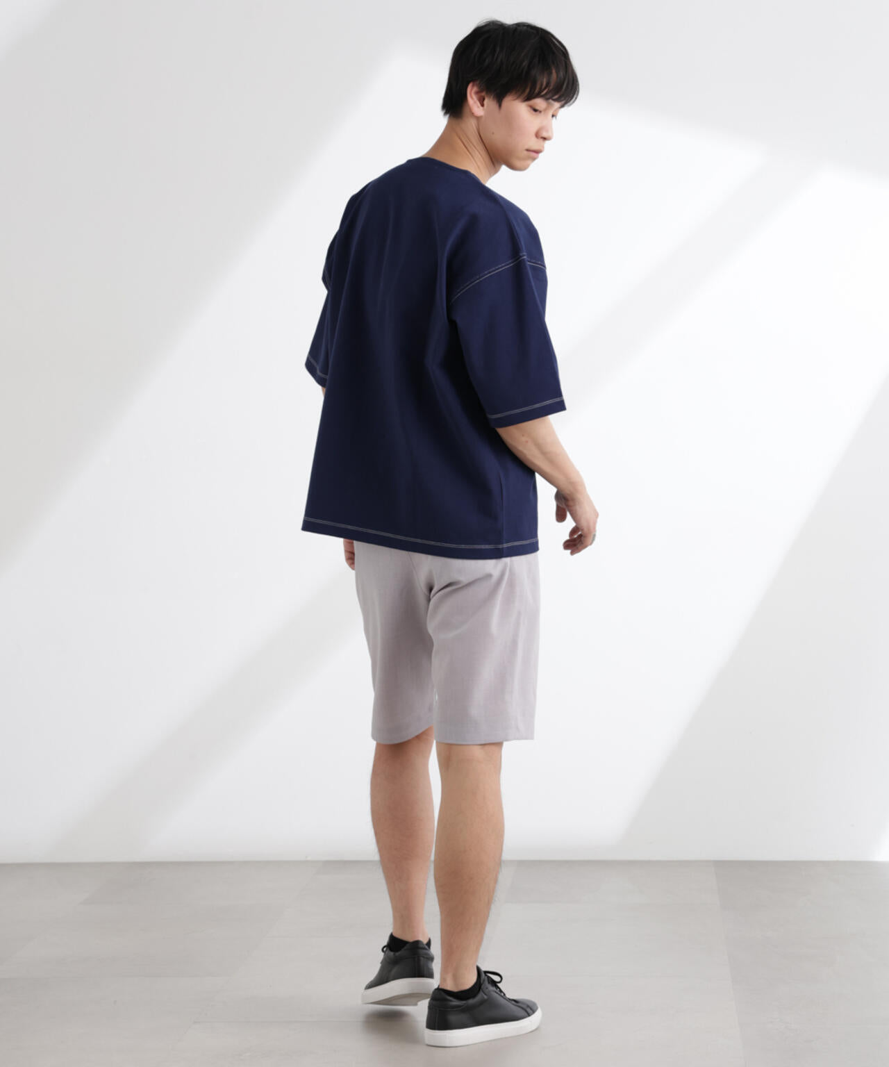 ヘビーオンスワイドヘンリーネックTシャツ 半袖 6725124227