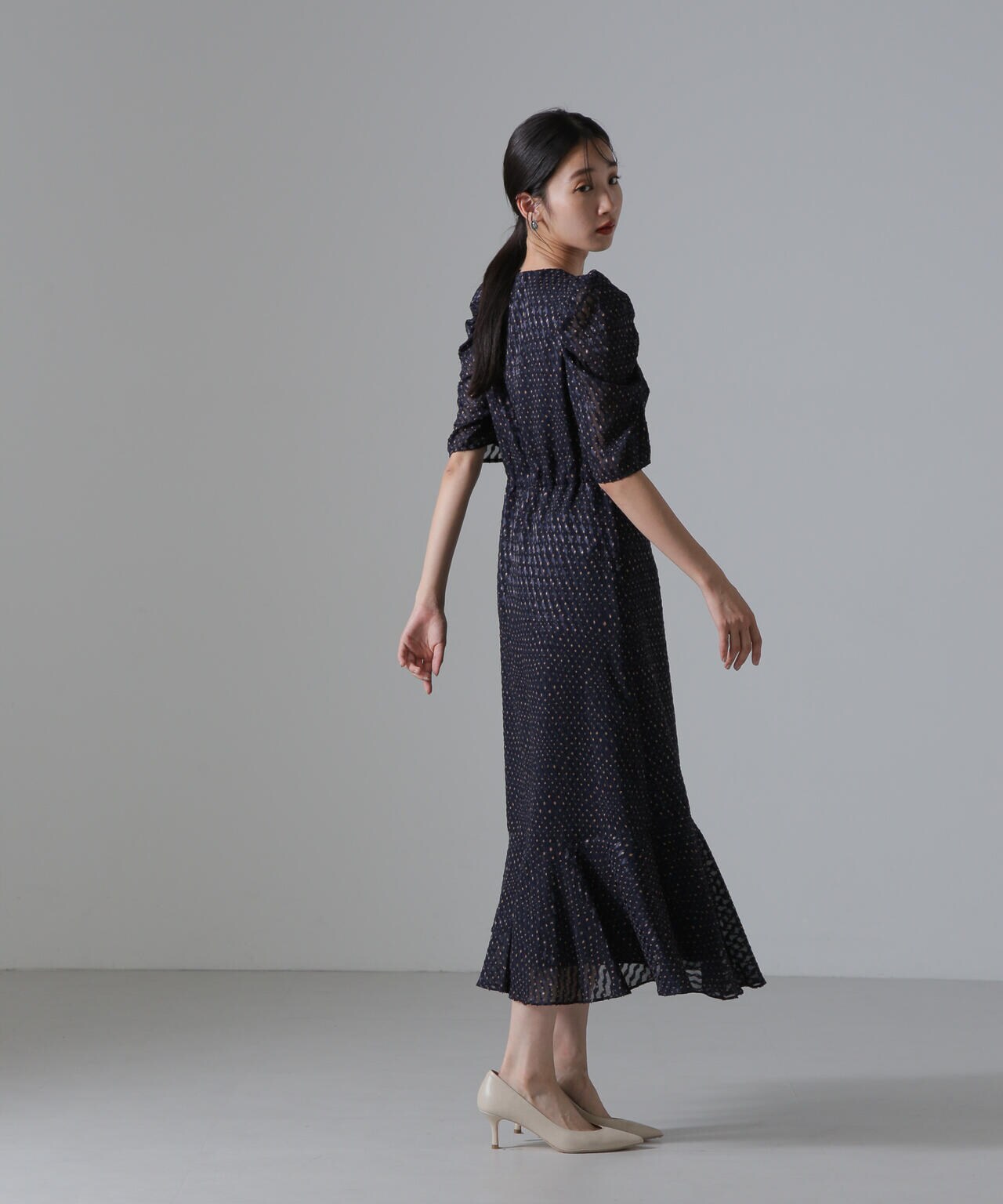 troisiemechaco/カットジャガードワンピース 6714219033