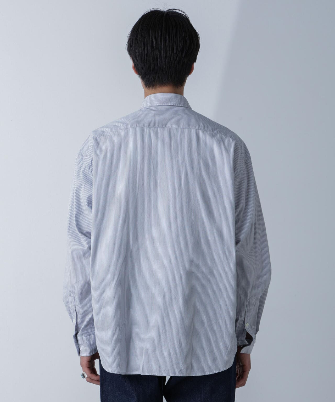 PORTER CLASSIC/ROLL UP STRIPE SHIRT 6704120089