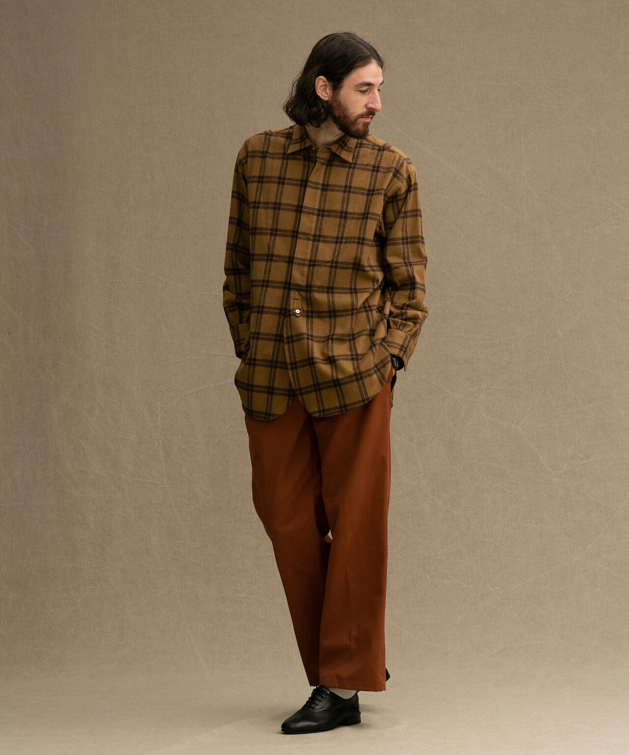 5525gallery/別注TWO PLEATS WIDE PANTS 6702227247