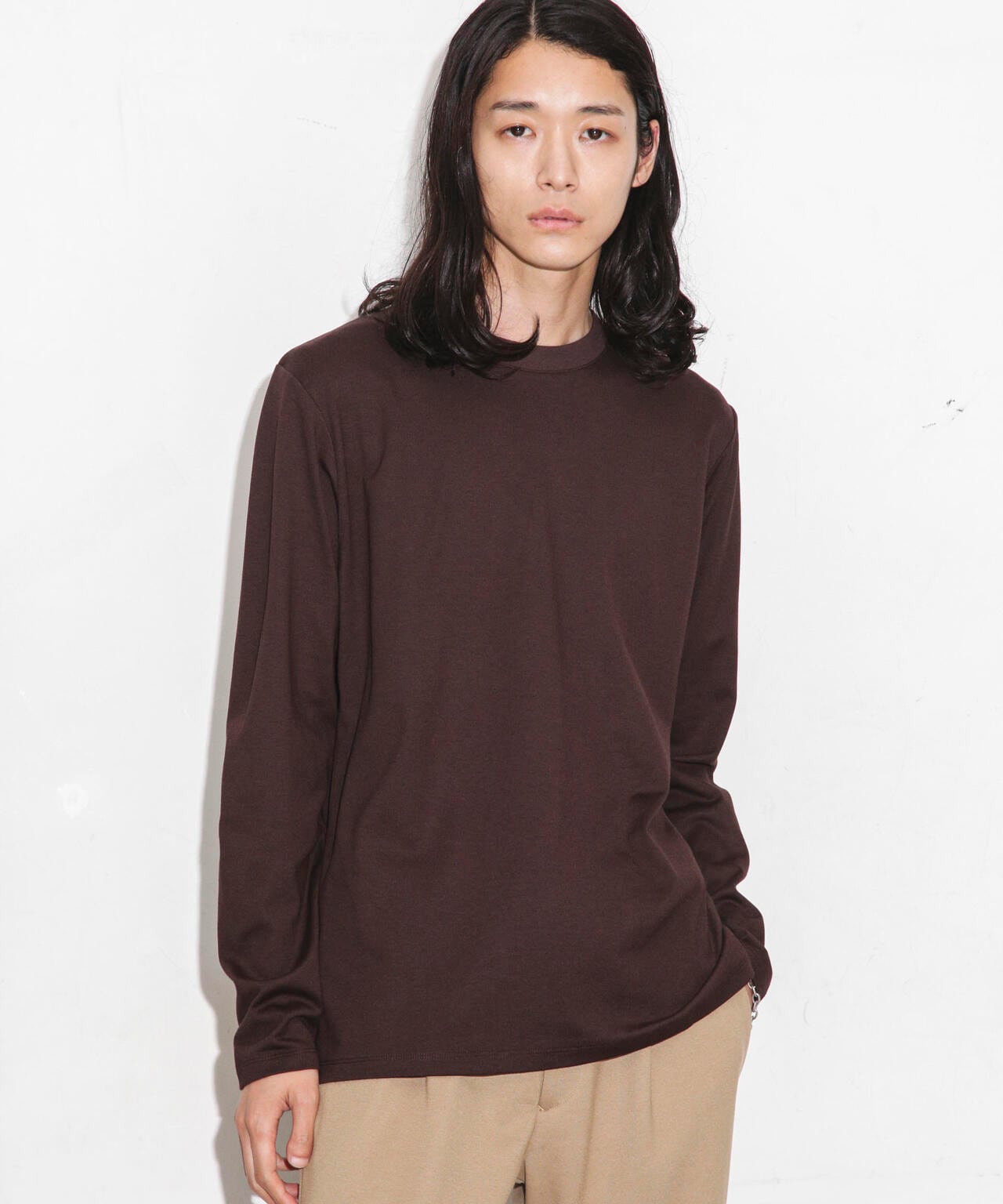 Anti Soaked 汗染み防止 クルーネックTシャツ長袖 6684123208