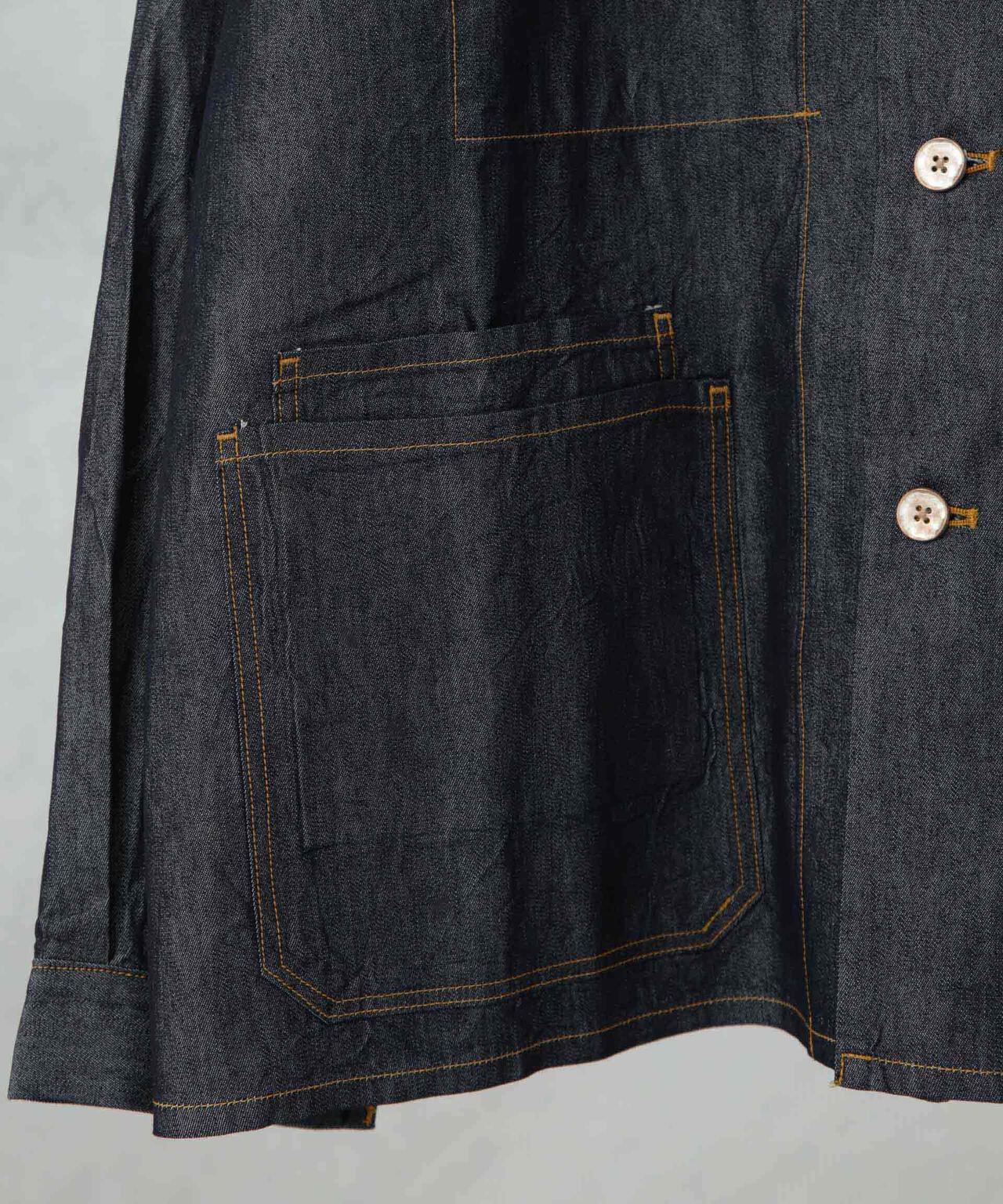 benine 9/6oz Silk Denim Work Jacket 6705112038