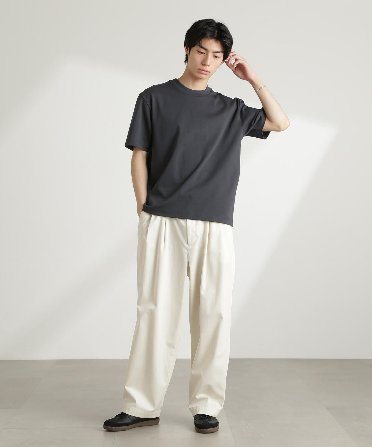 ダブルスムースクルーネックBIGTシャツ 半袖 6725124213