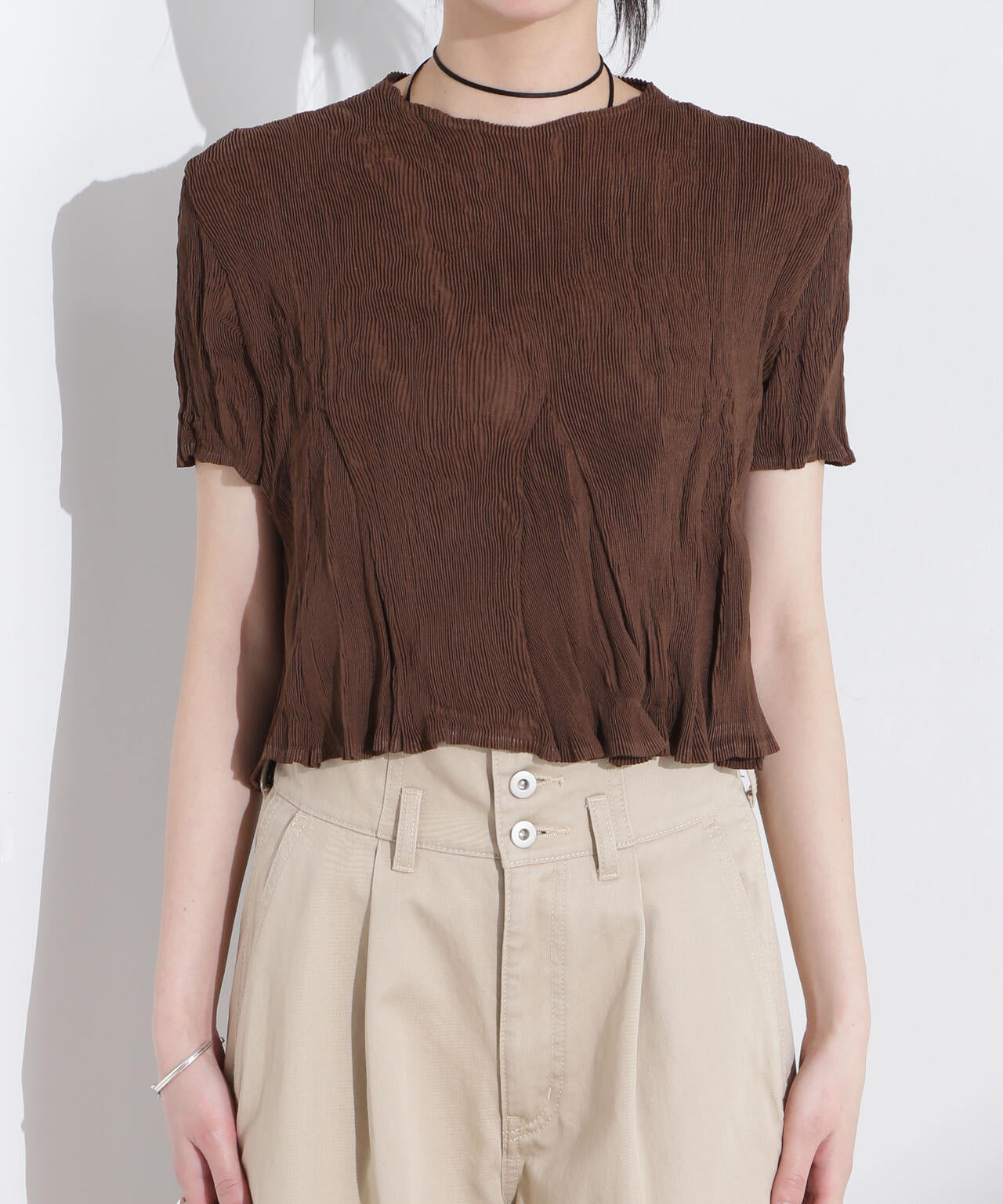 Gongdid Design/Wavy crop top 6715121013
