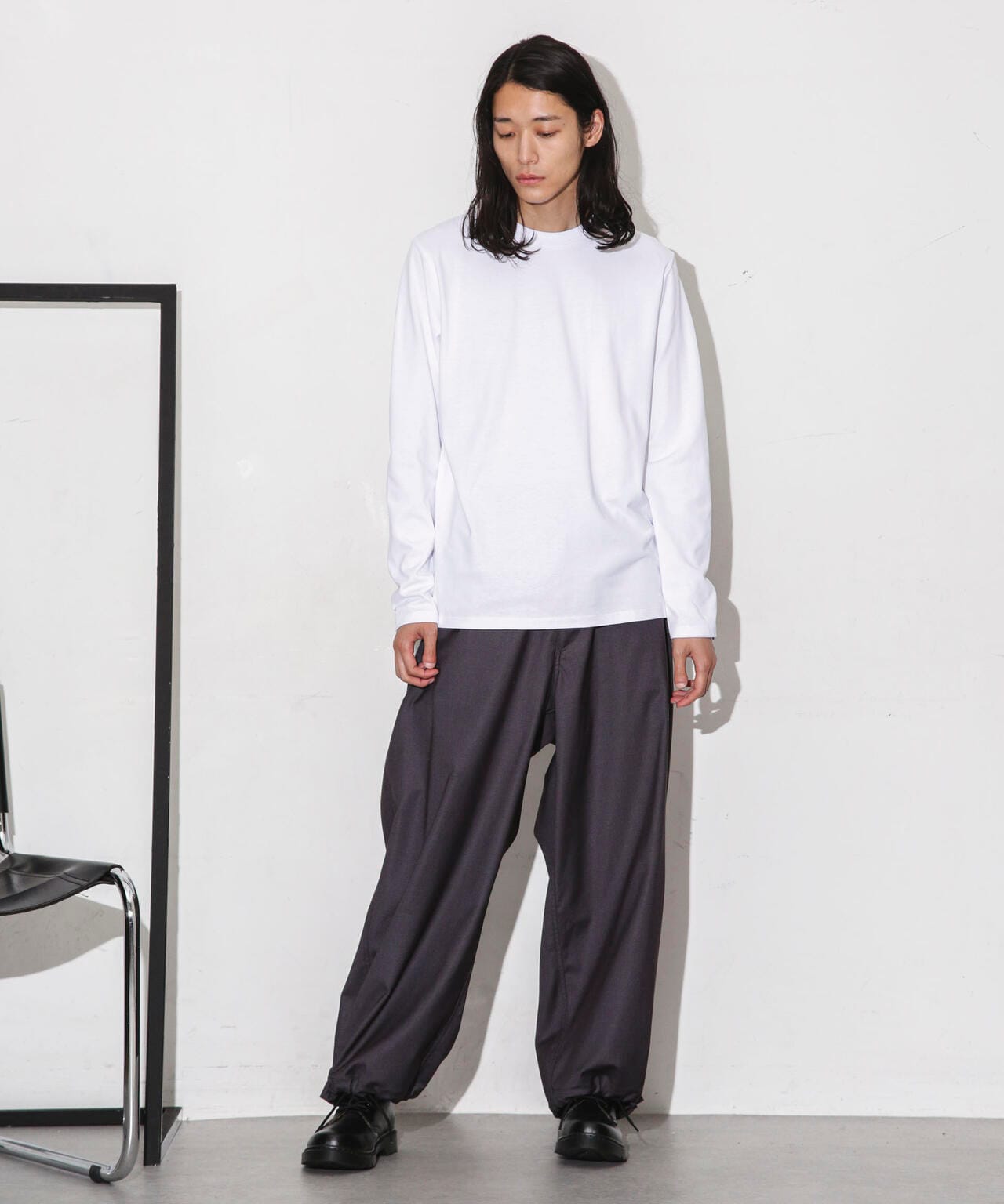 Anti Soaked 汗染み防止 クルーネックTシャツ長袖 6684123208