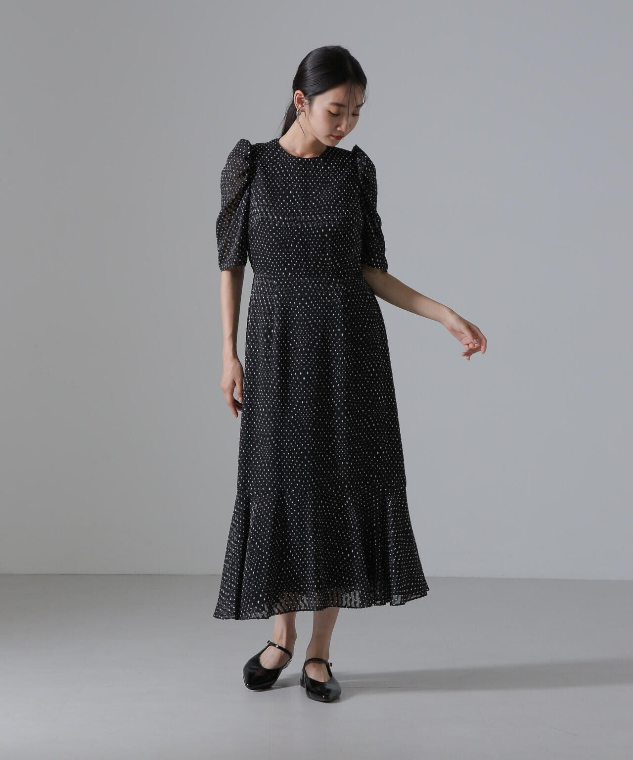 troisiemechaco/カットジャガードワンピース 6714219033