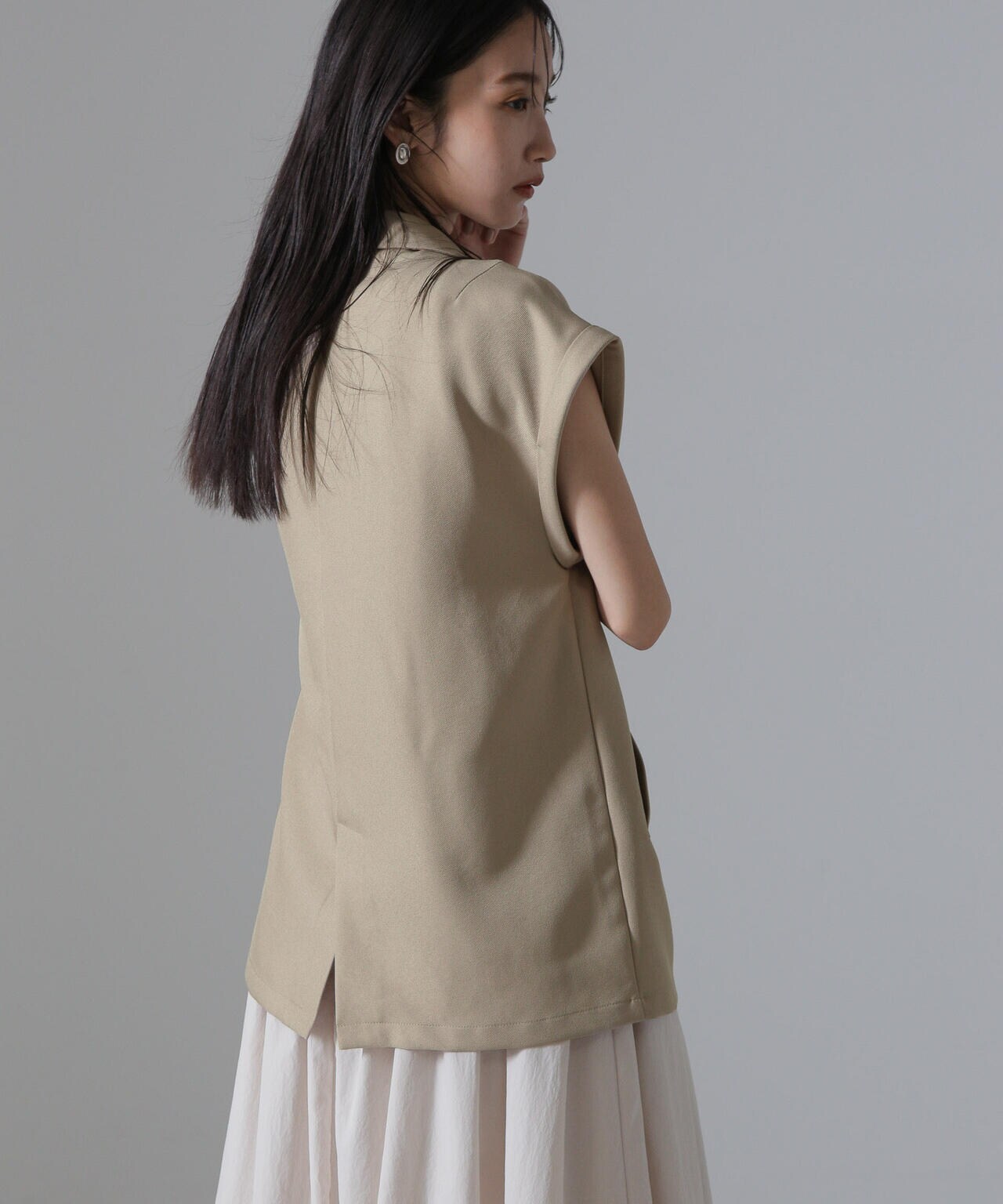 Wボタンジレジャケット(セットアップ可) 6734216308