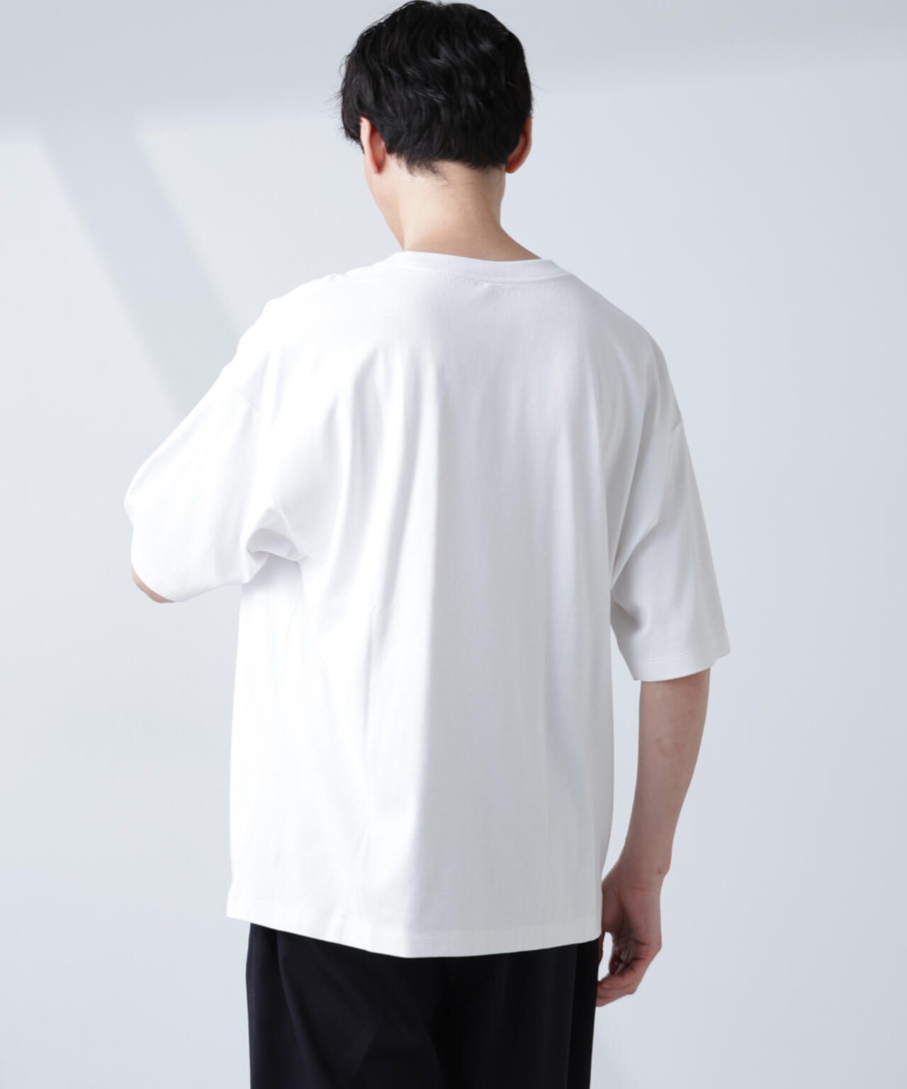 WEB限定/Anti Soaked(R) 汗染み防止 クルーネック ビッグシルエットTシャツ 6685124233