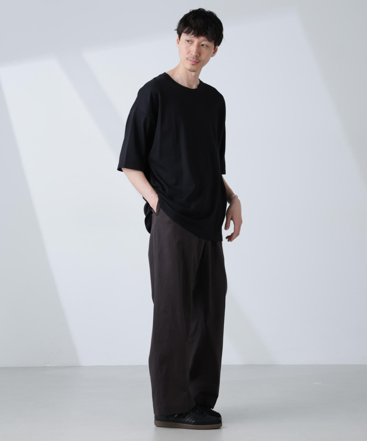 WEB限定/Anti Soaked(R) 汗染み防止 クルーネック ビッグシルエットTシャツ 6685124233