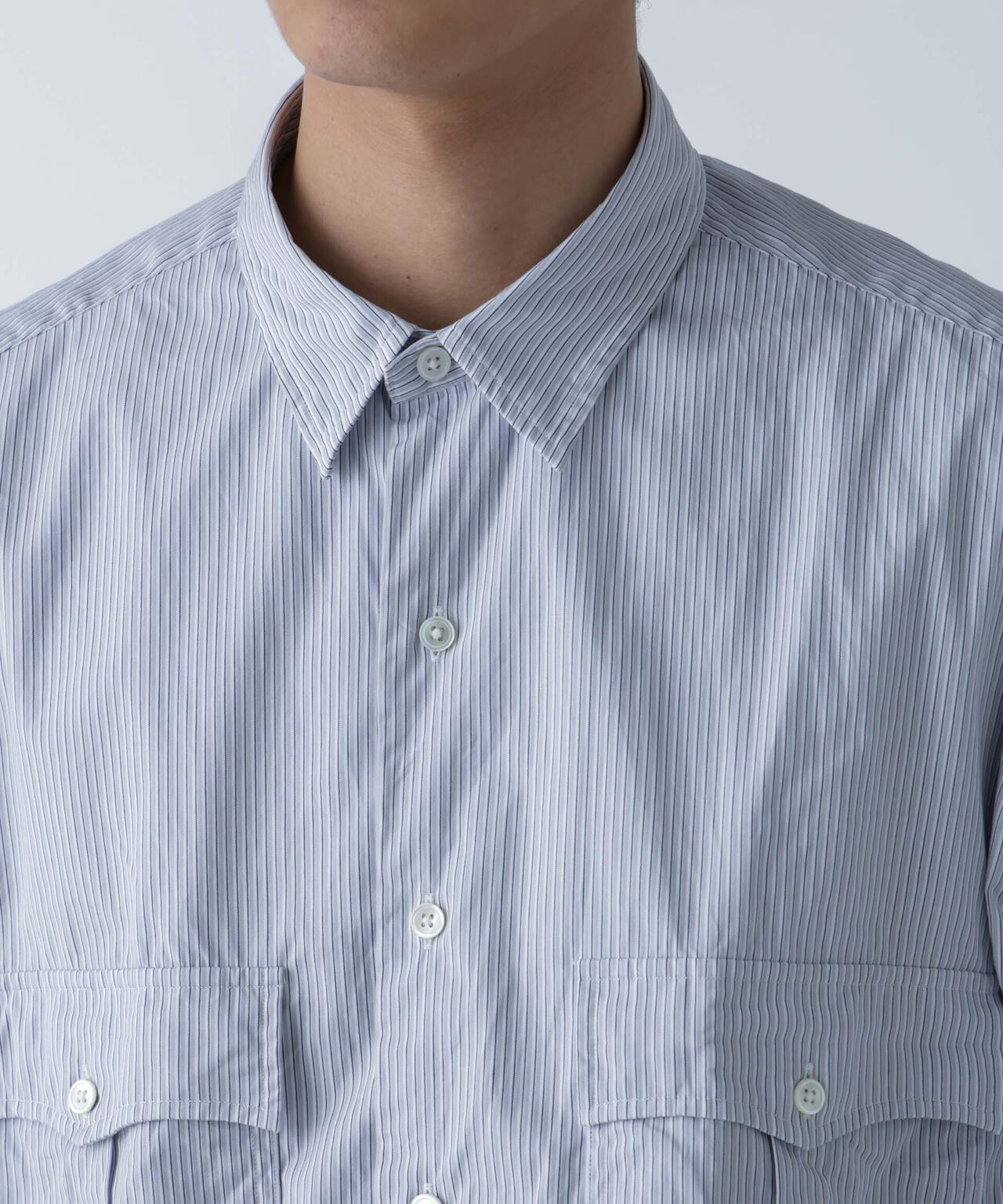 PORTER CLASSIC/ROLL UP STRIPE SHIRT 6704120089