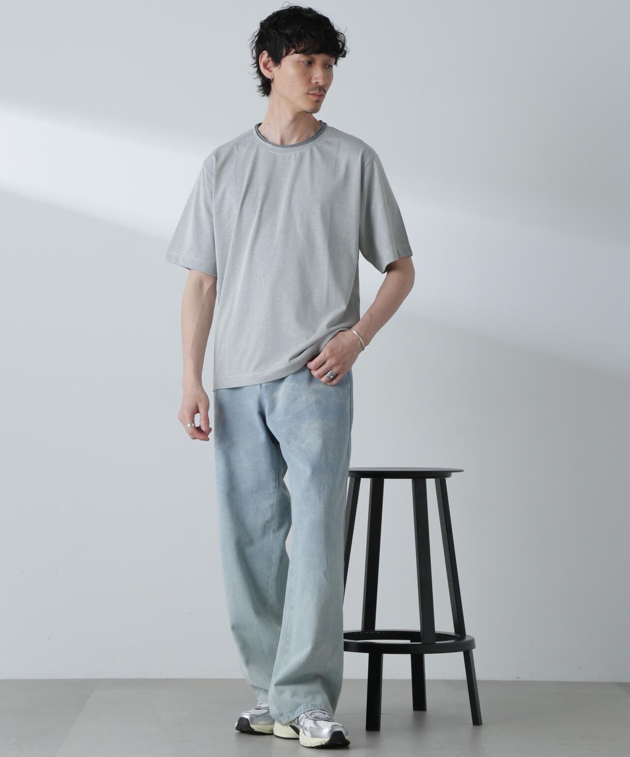 ダブルロールネック プレーティングTシャツ 6684124251
