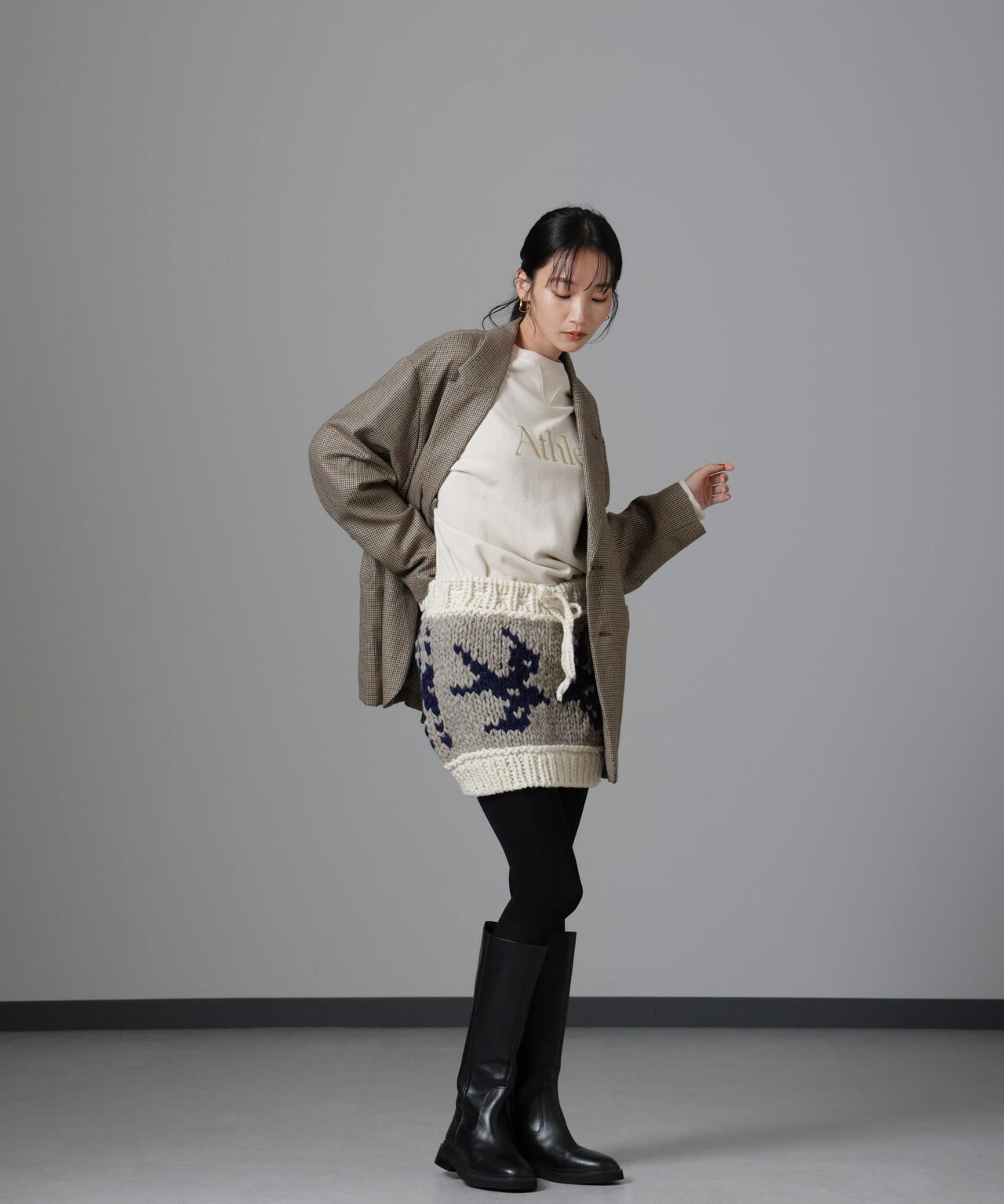 RhodolirioN/Cowichan Two-way Sweater 6714222053