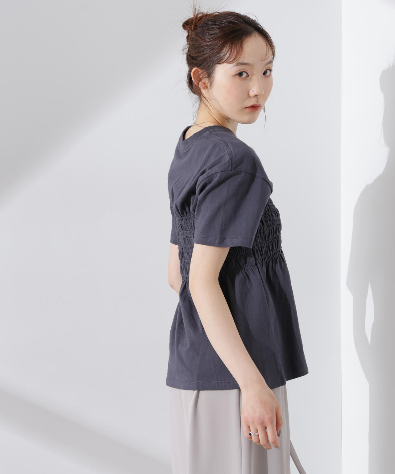 RUSSELL ATHLETIC/別注 Jersey Shirring T 6715124035