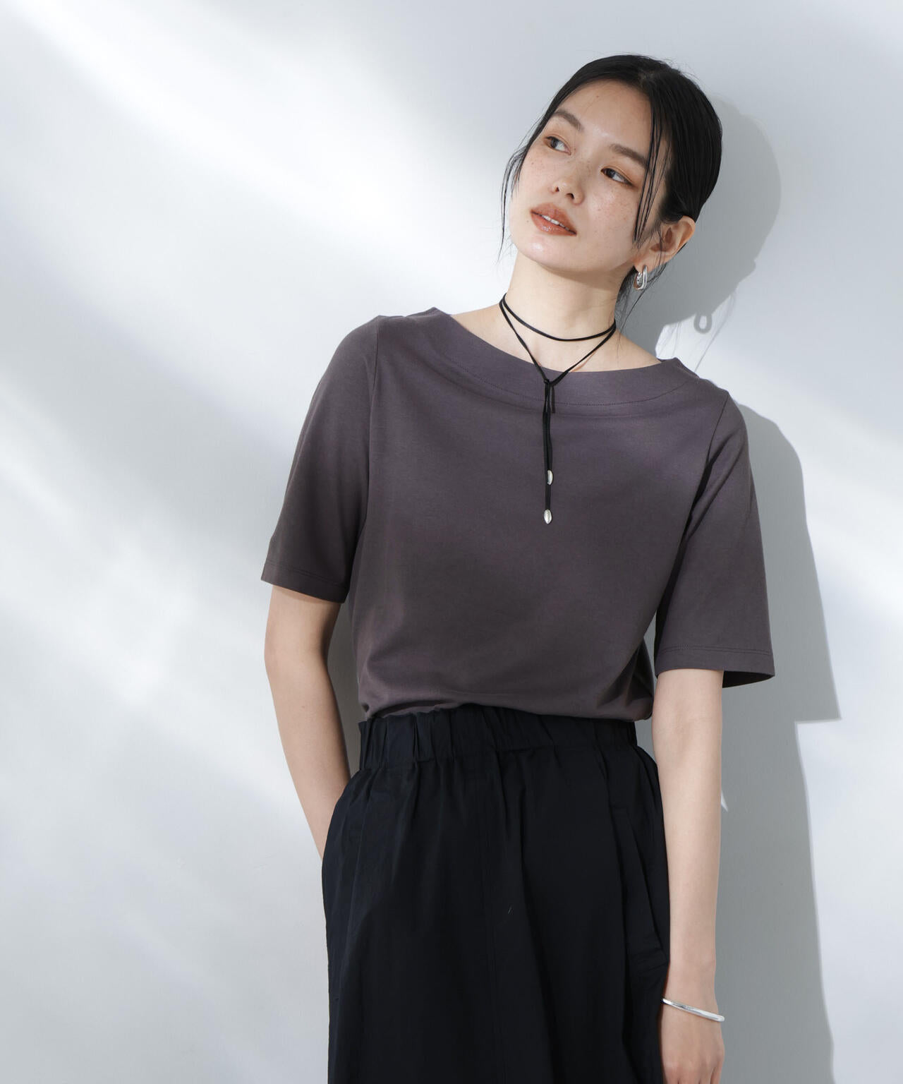 Anti Soaked(R) 汗染み防止ボートネックTシャツ 6695124303
