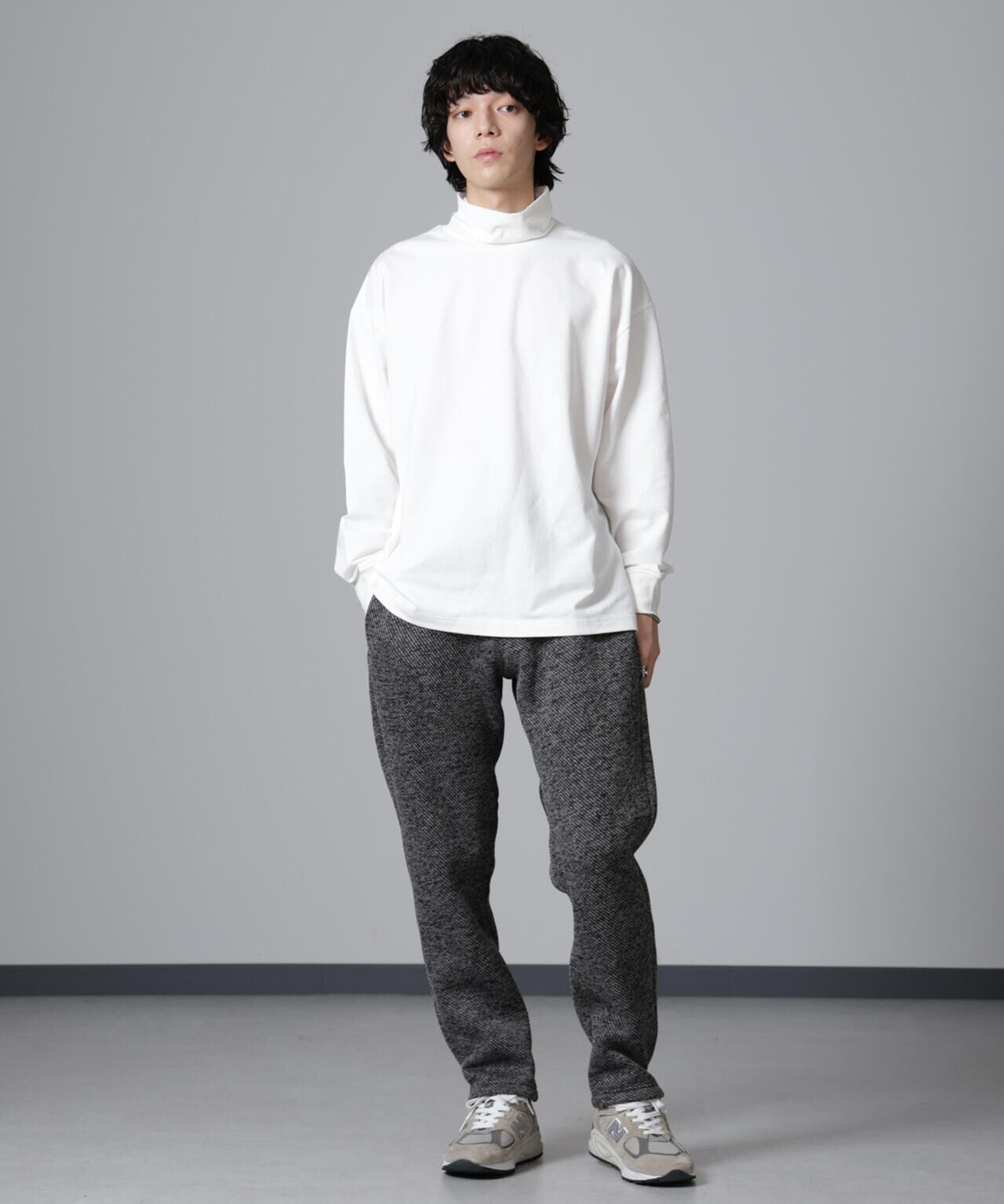 タートルカットミニ裏毛Tシャツ 長袖 6724223235