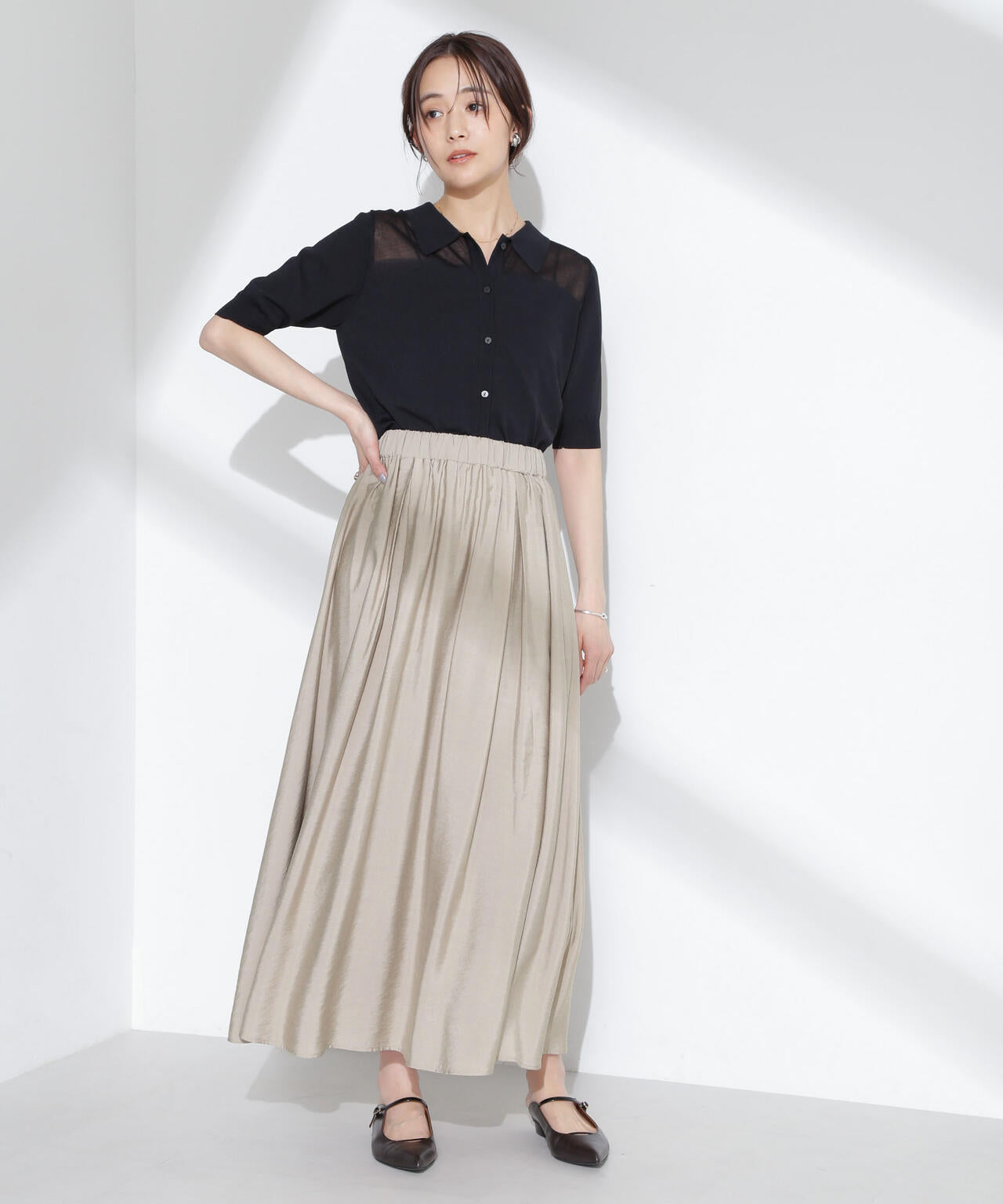 シアーボリュームスカート 6735130314