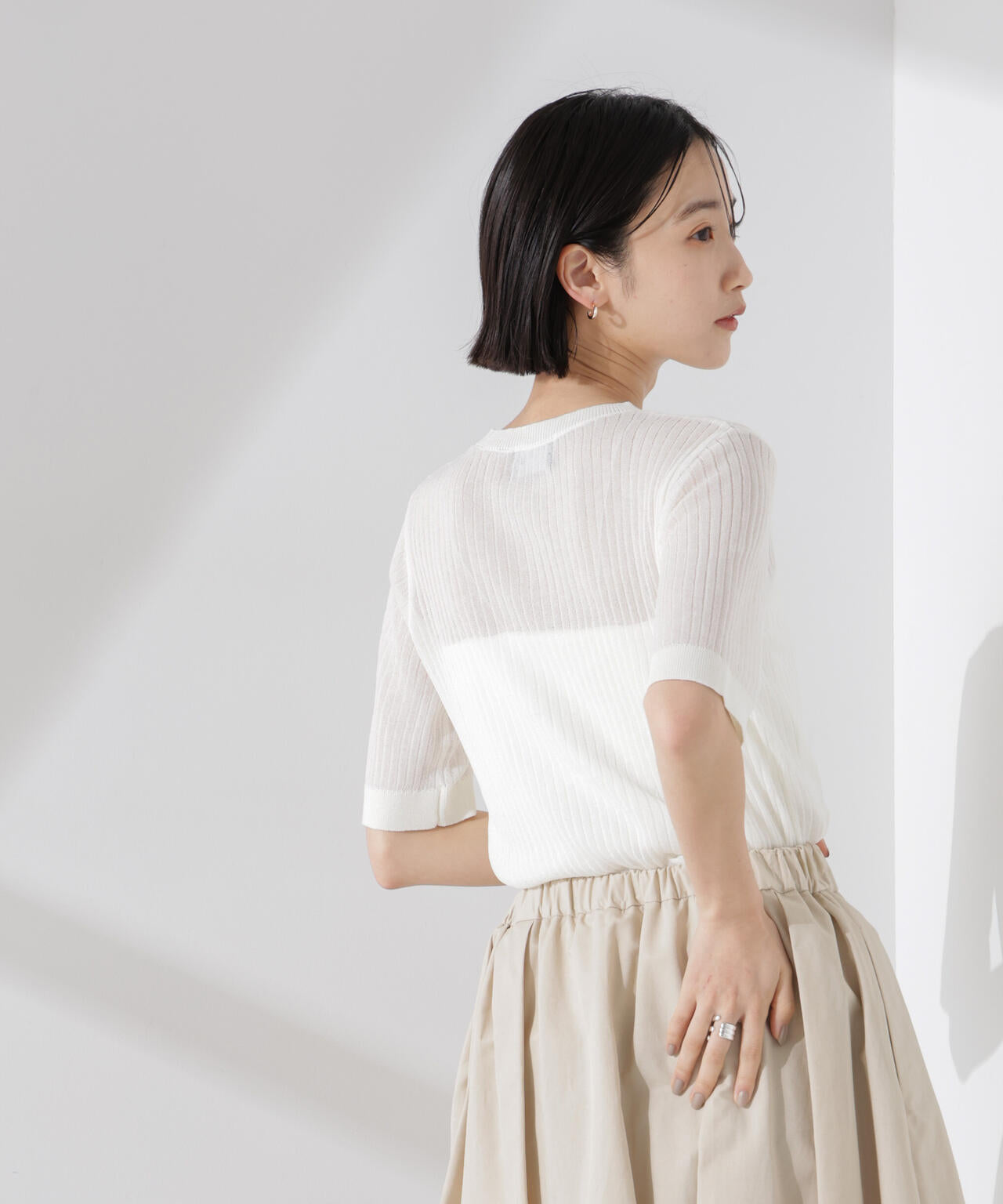 PENNEYS別注TheFOXシアーリブニットトップス 6735122326