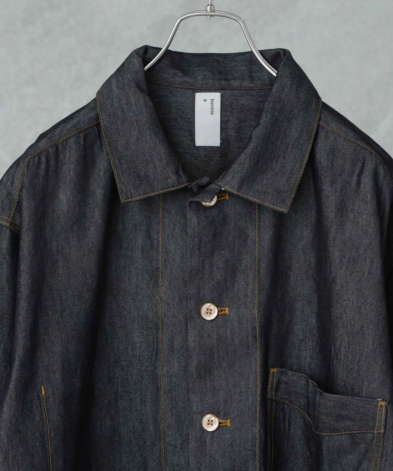 benine 9/6oz Silk Denim Work Jacket 6705112038