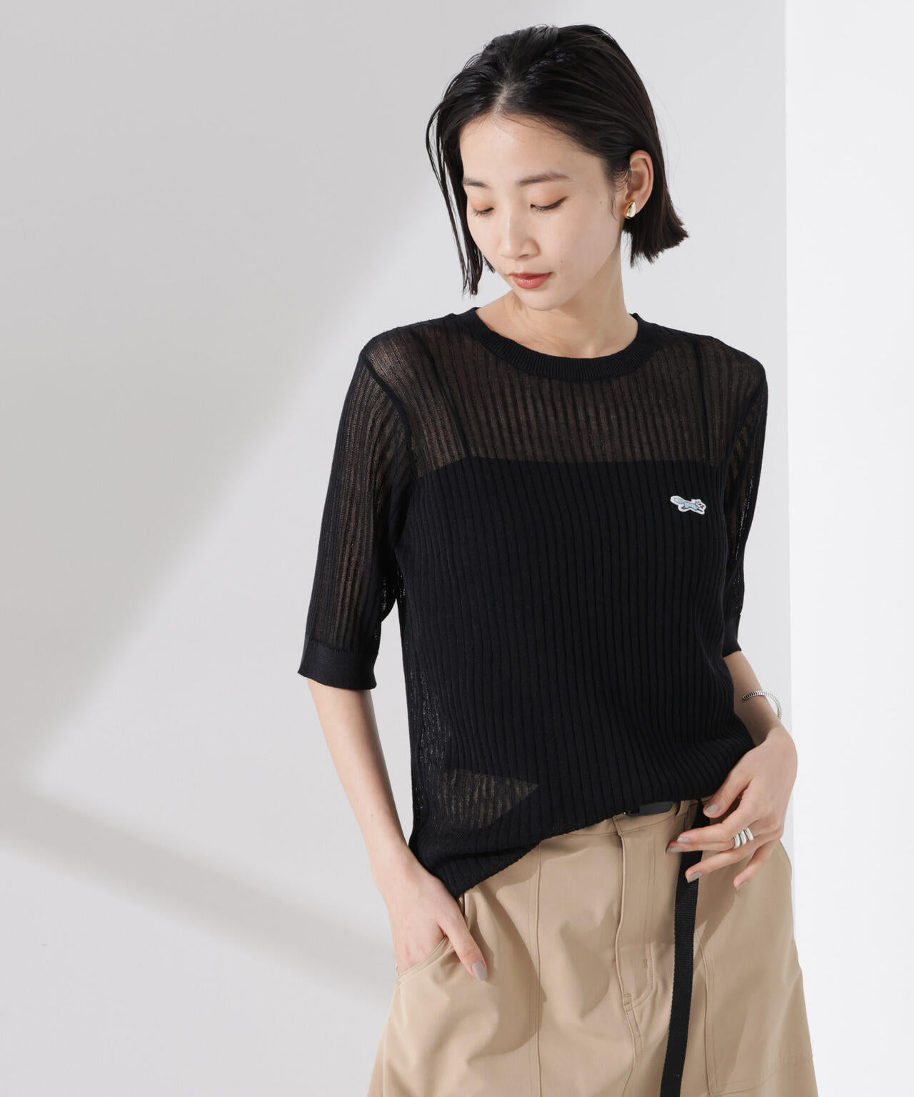 PENNEYS別注TheFOXシアーリブニットトップス 6735122326