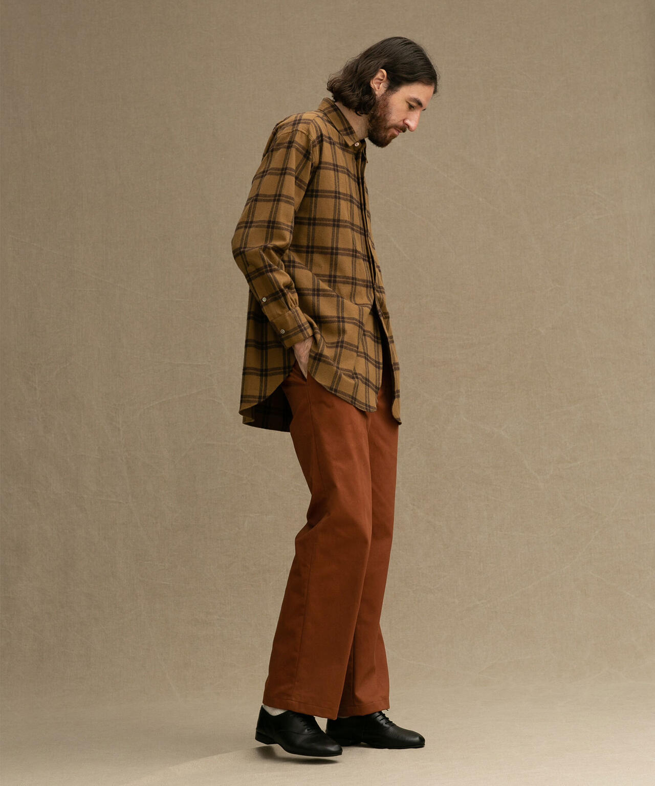 5525gallery/別注TWO PLEATS WIDE PANTS 6702227247